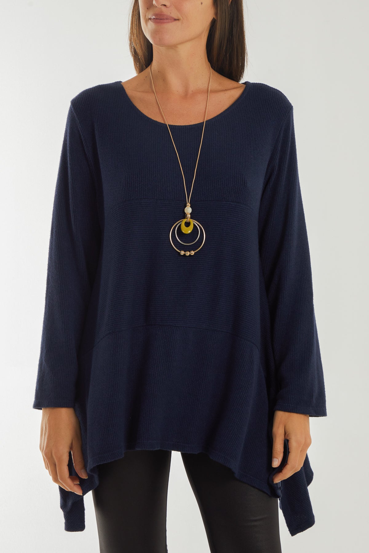 Necklace Long Sleeve Fine Knit
