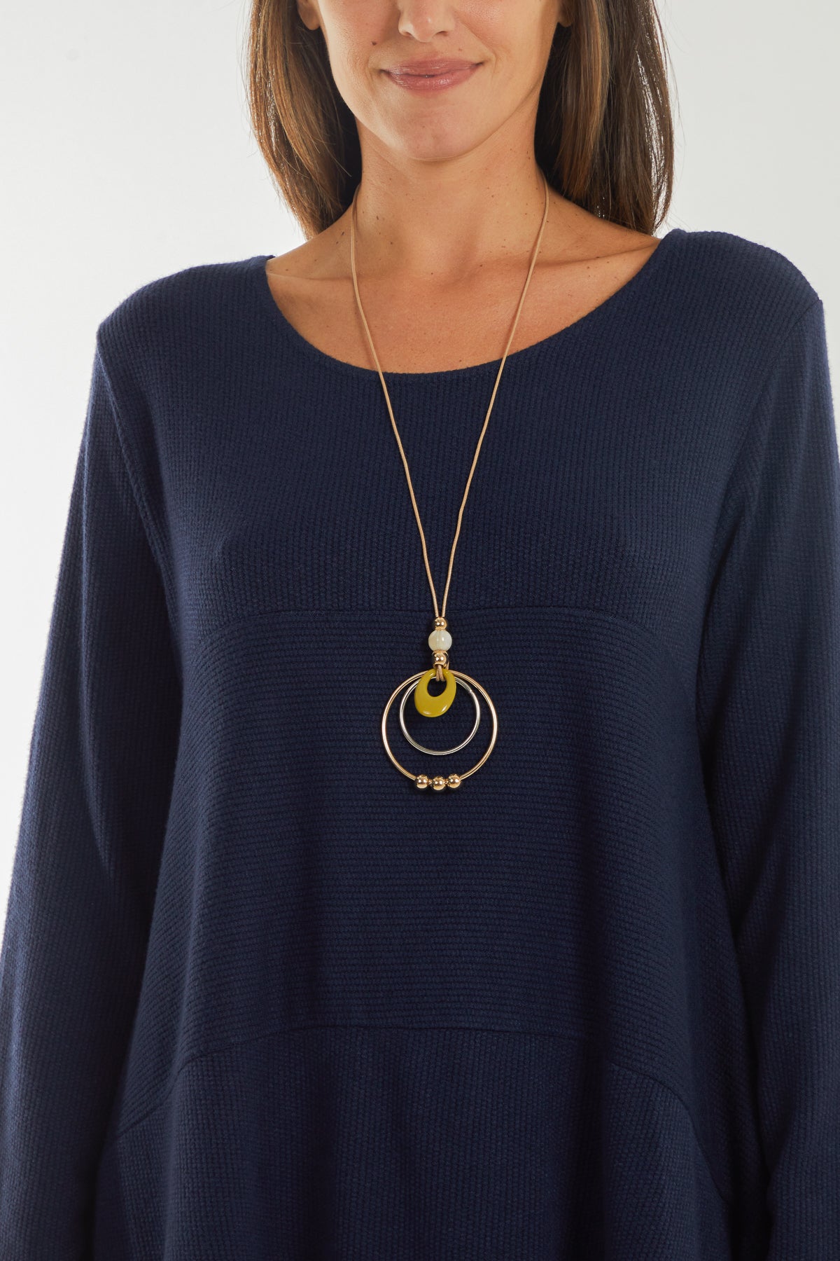 Necklace Long Sleeve Fine Knit