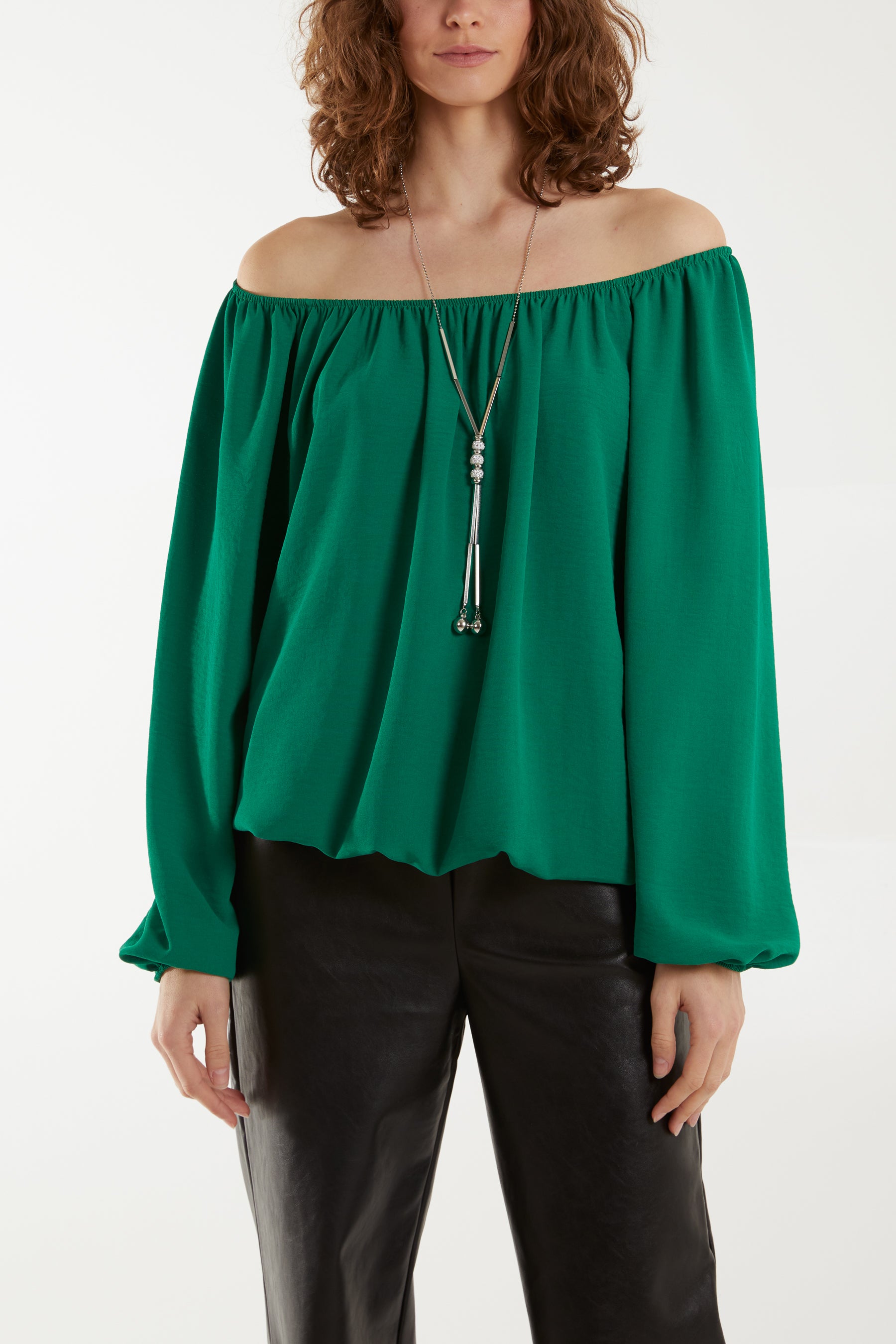 Off The Shoulder Necklace Top