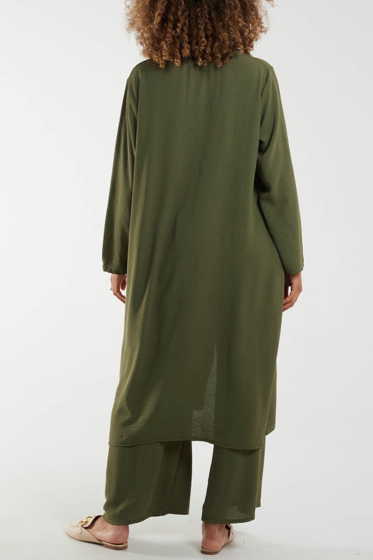 Long Sleeve Dress and Trousers Co-Ord Se