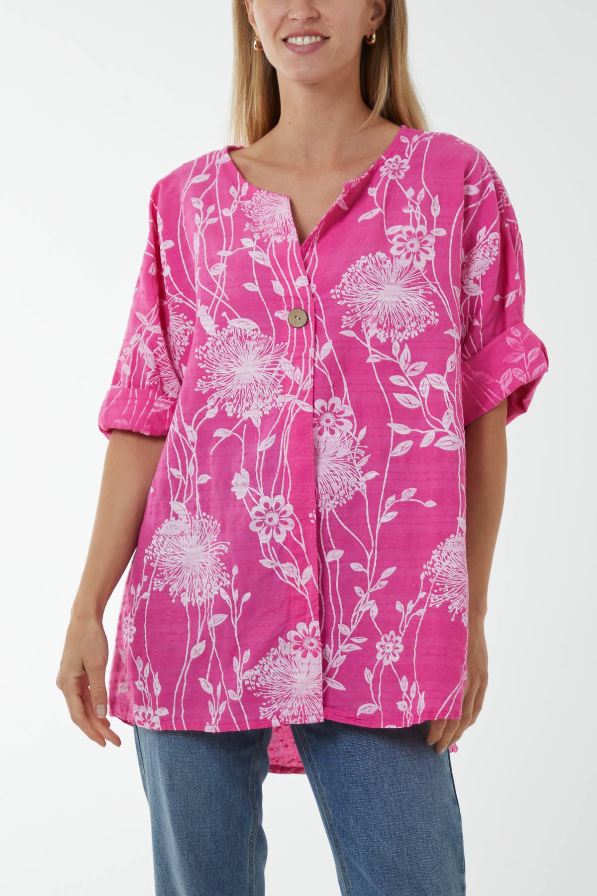 Short Sleeve V-NeckFroal Top