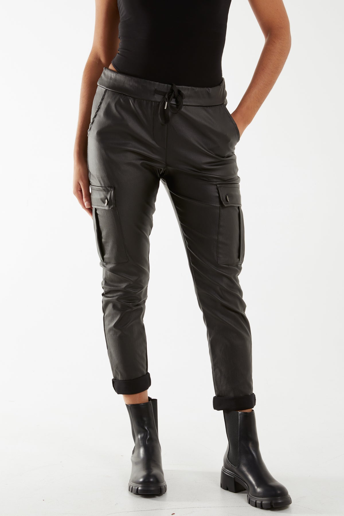Magic Super Stretch Coated Cargo Trouser
