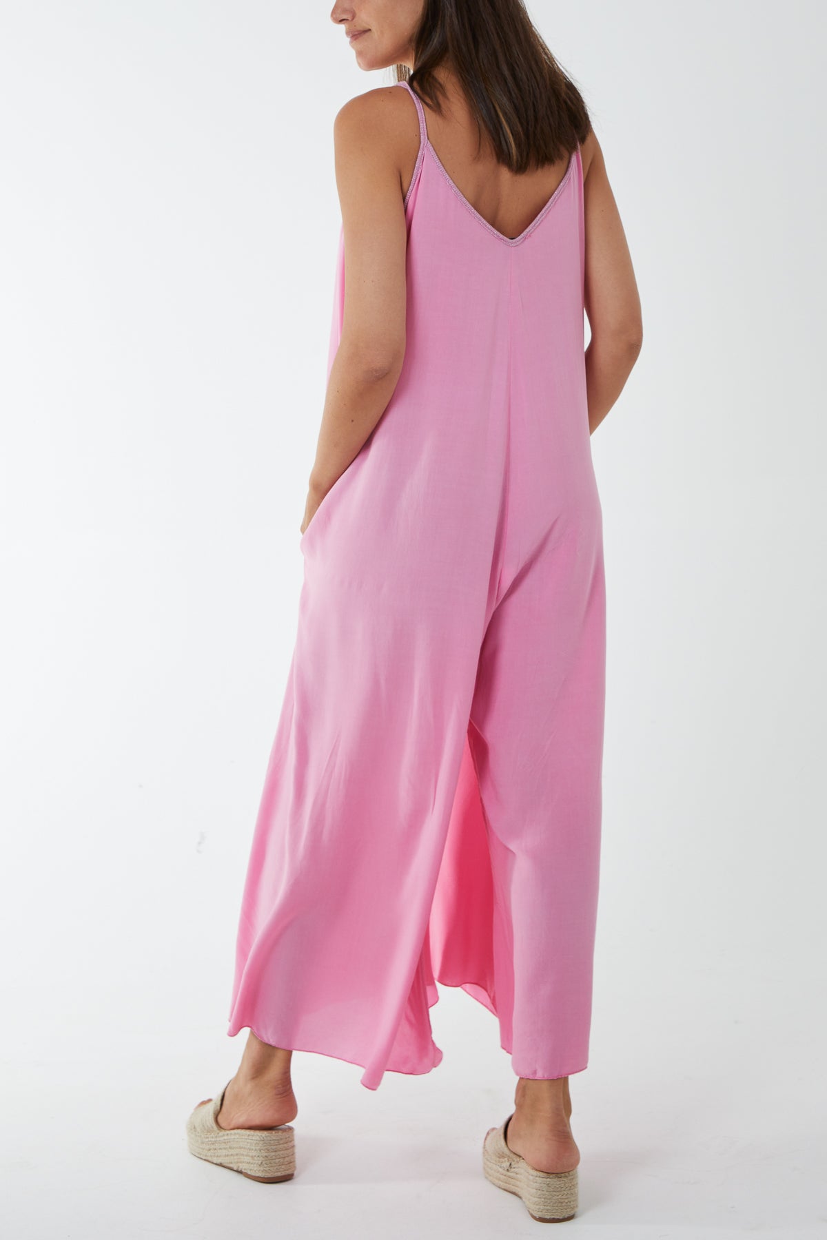 V Neck Cami Jumpsuit