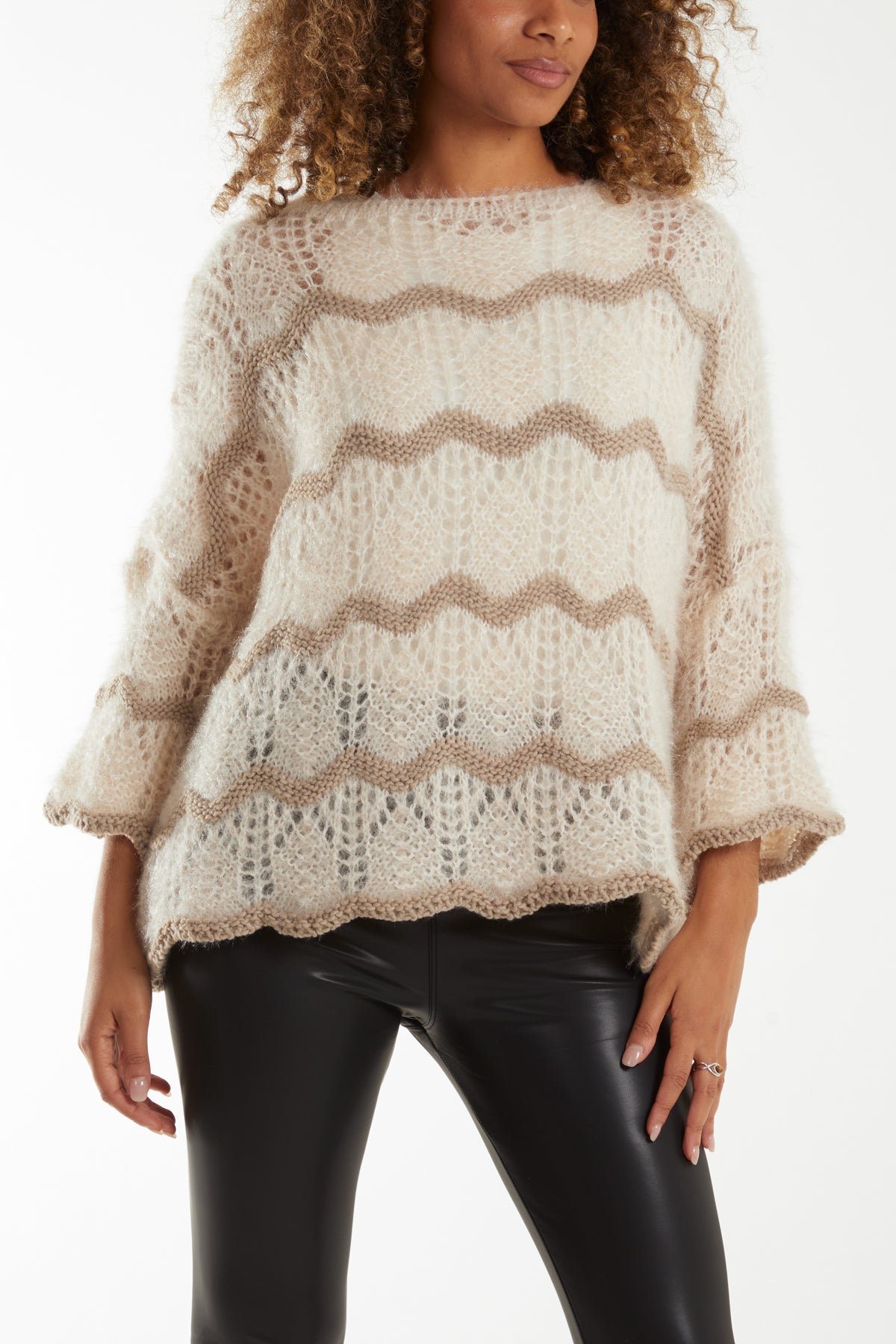 Zig Zag Stripe Oversize Jumper