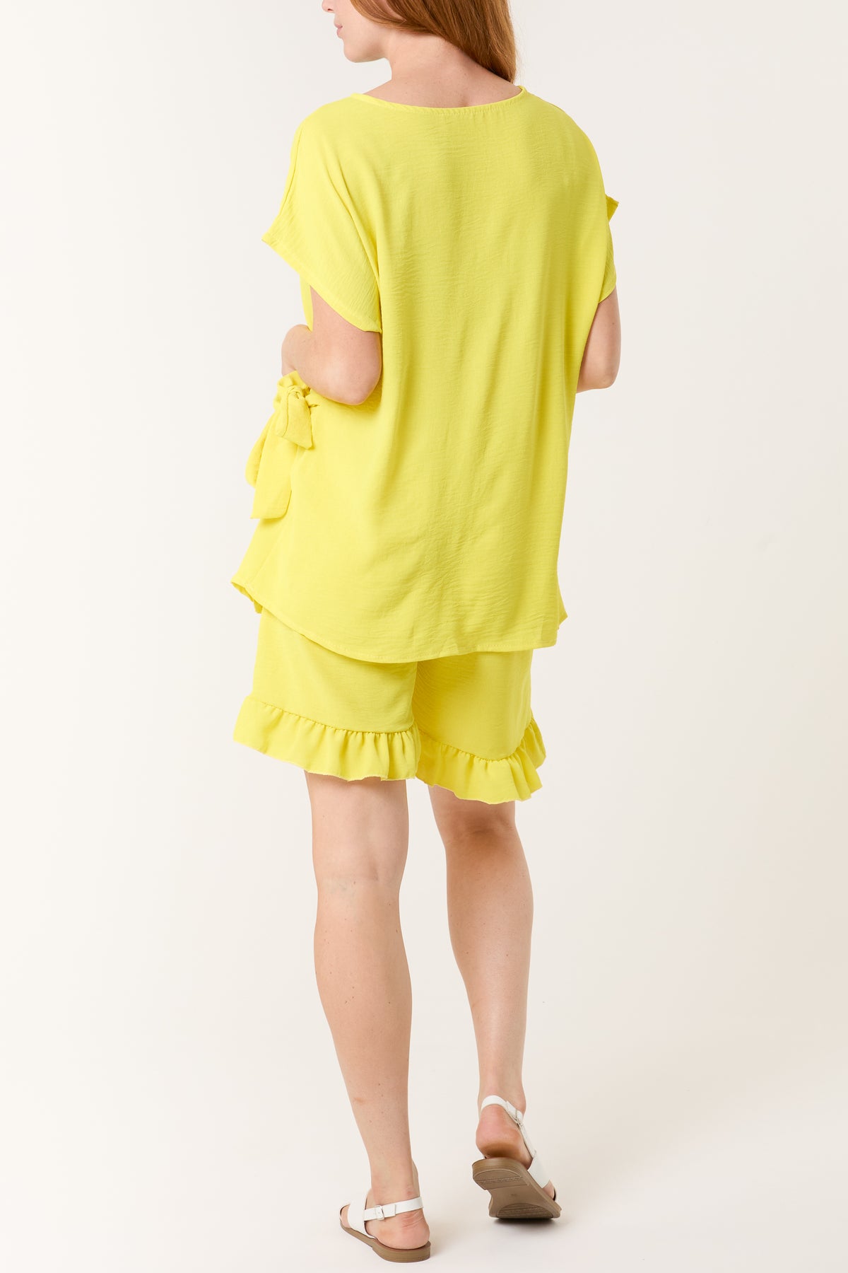 Tied Front Top & Shorts Co-Ord Set