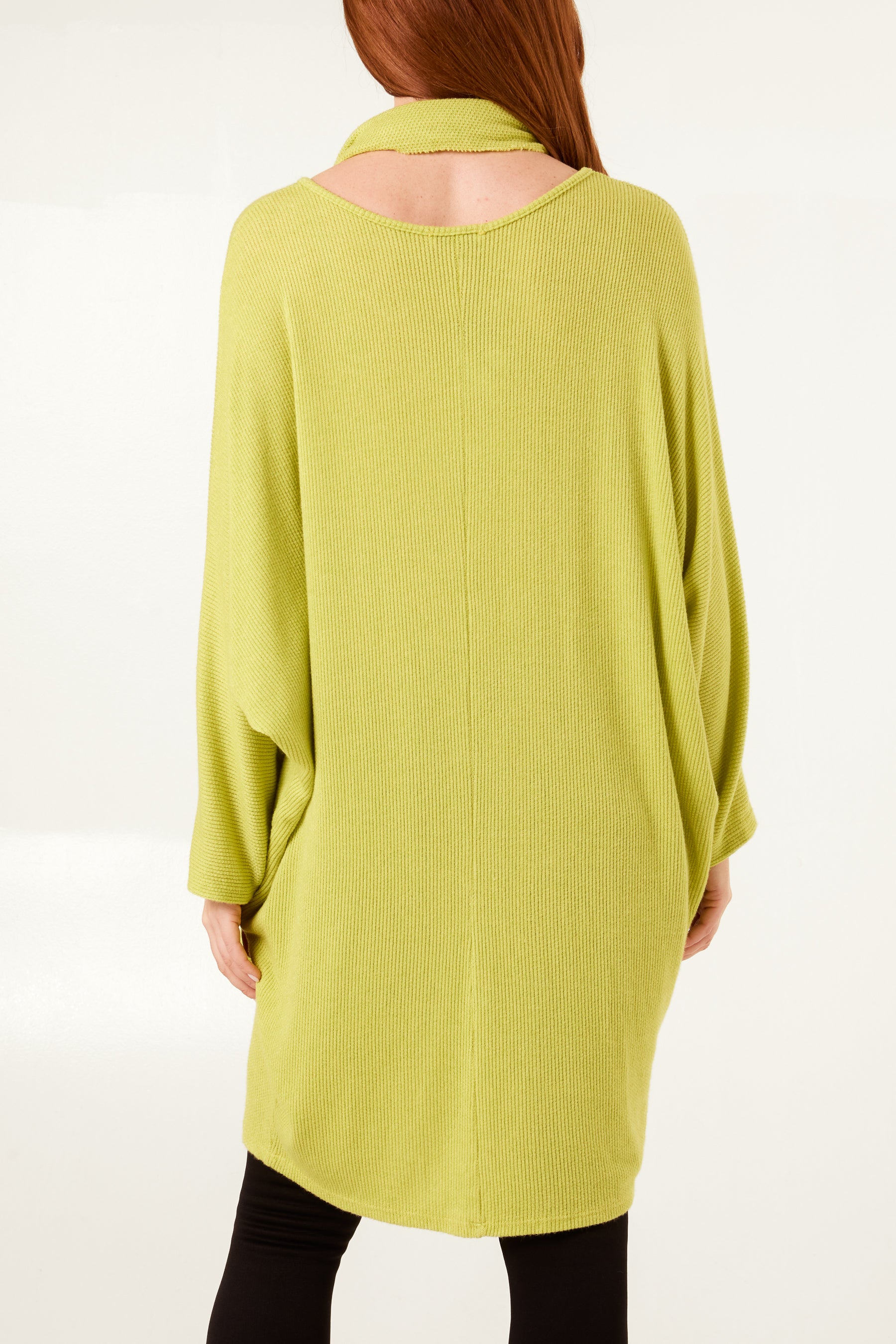 Texture Knit Dress & Scarf Set