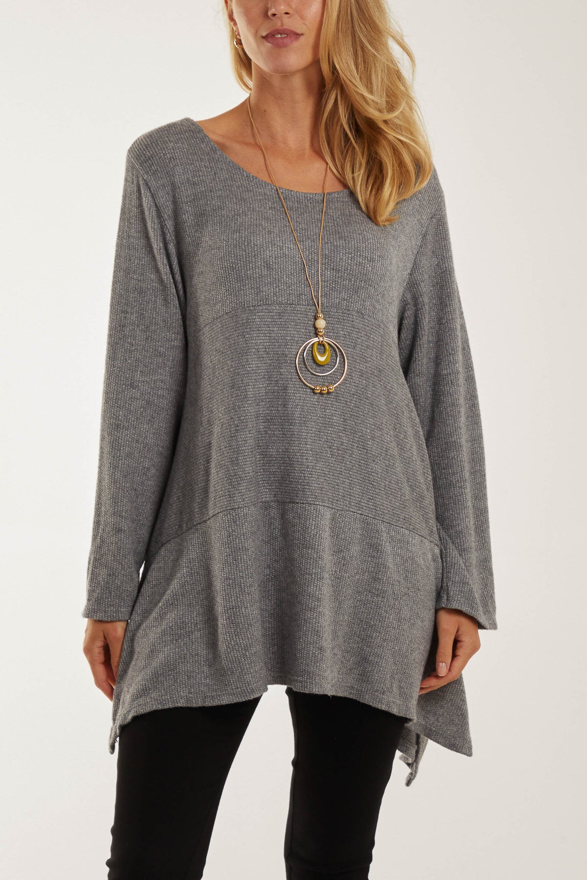 Necklace Long Sleeve Fine Knit