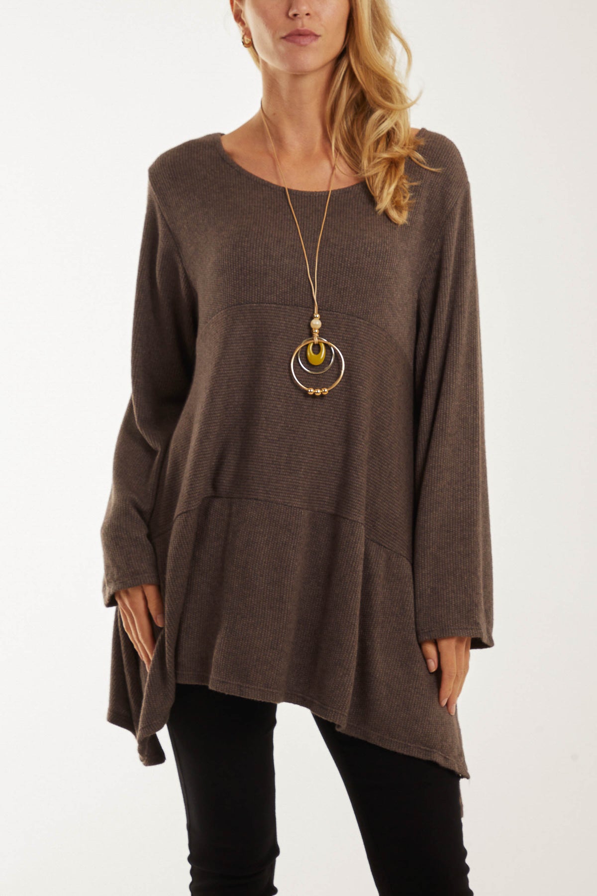 Necklace Long Sleeve Fine Knit