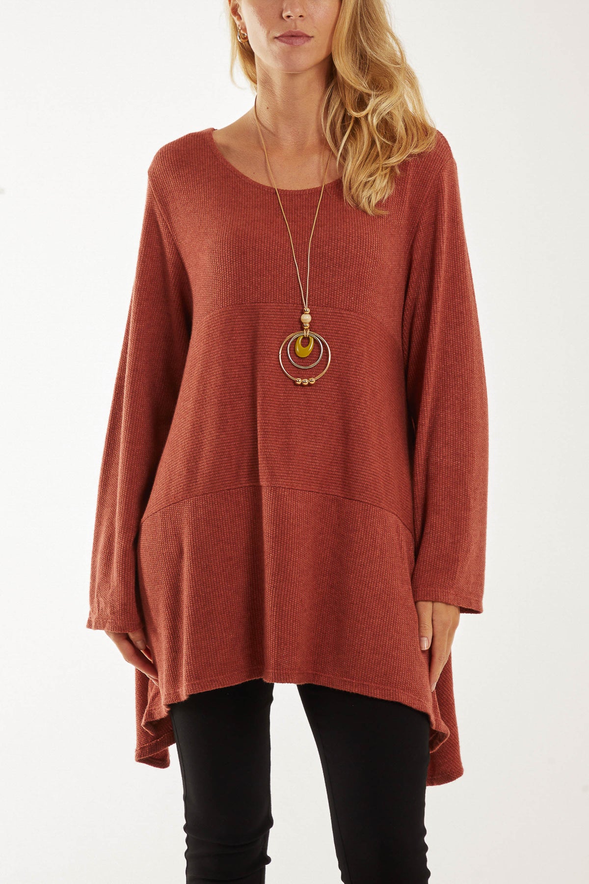 Necklace Long Sleeve Fine Knit