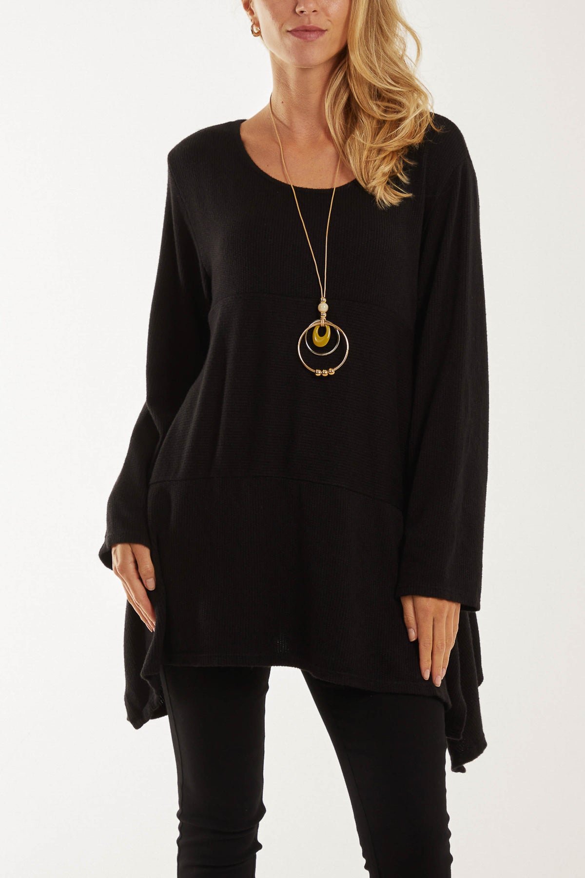 Necklace Long Sleeve Fine Knit