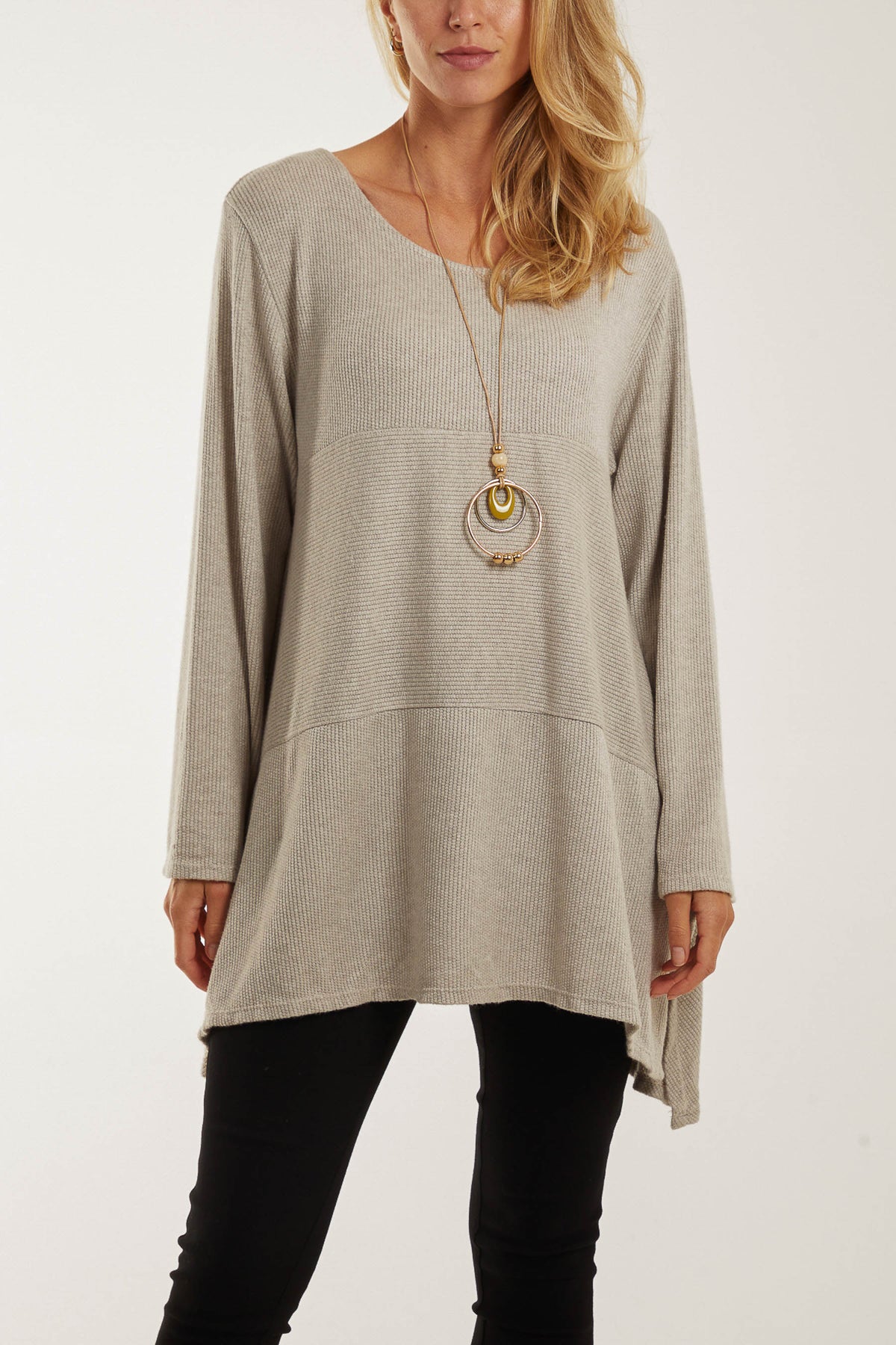 Necklace Long Sleeve Fine Knit