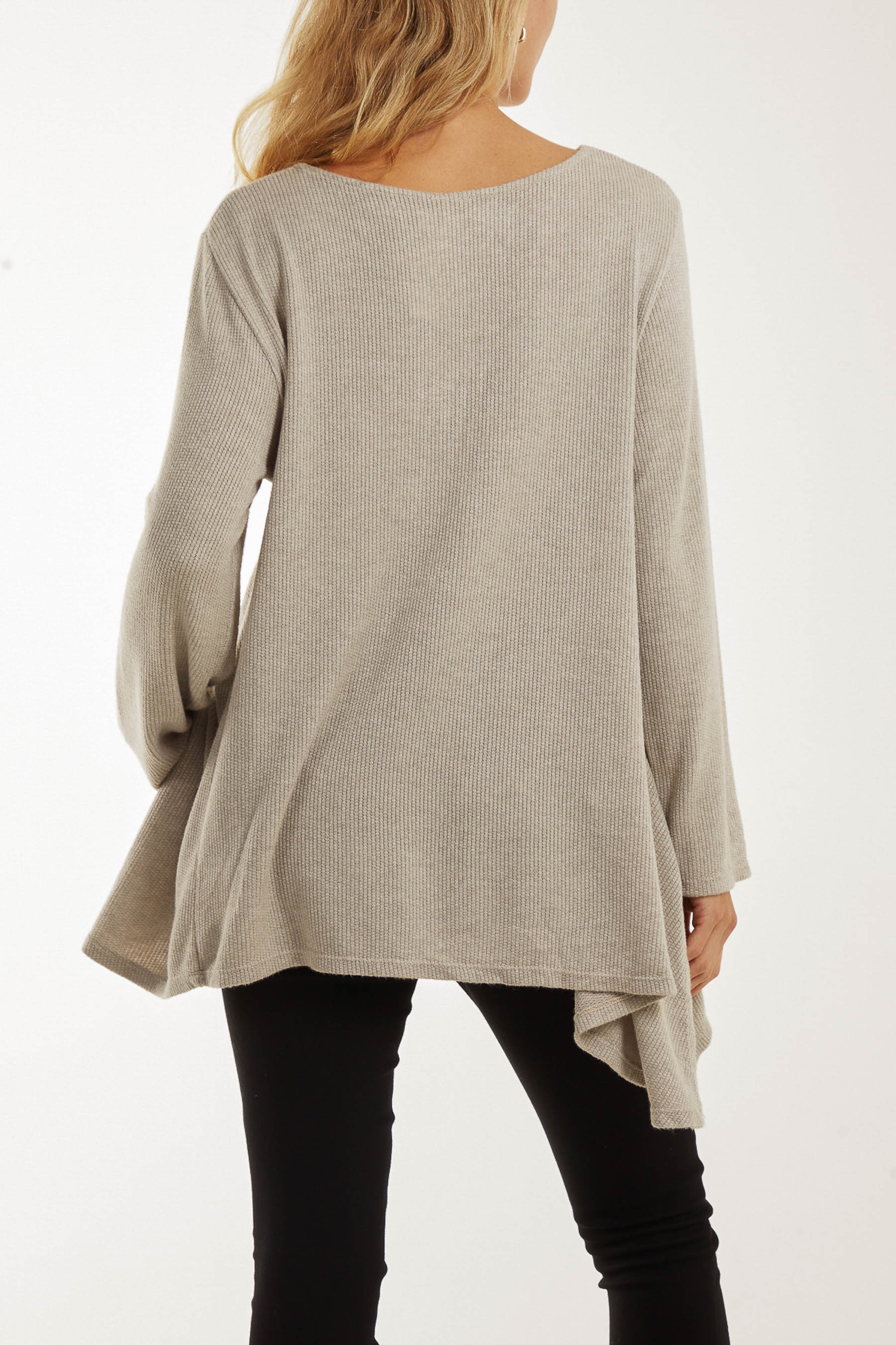 Necklace Long Sleeve Fine Knit