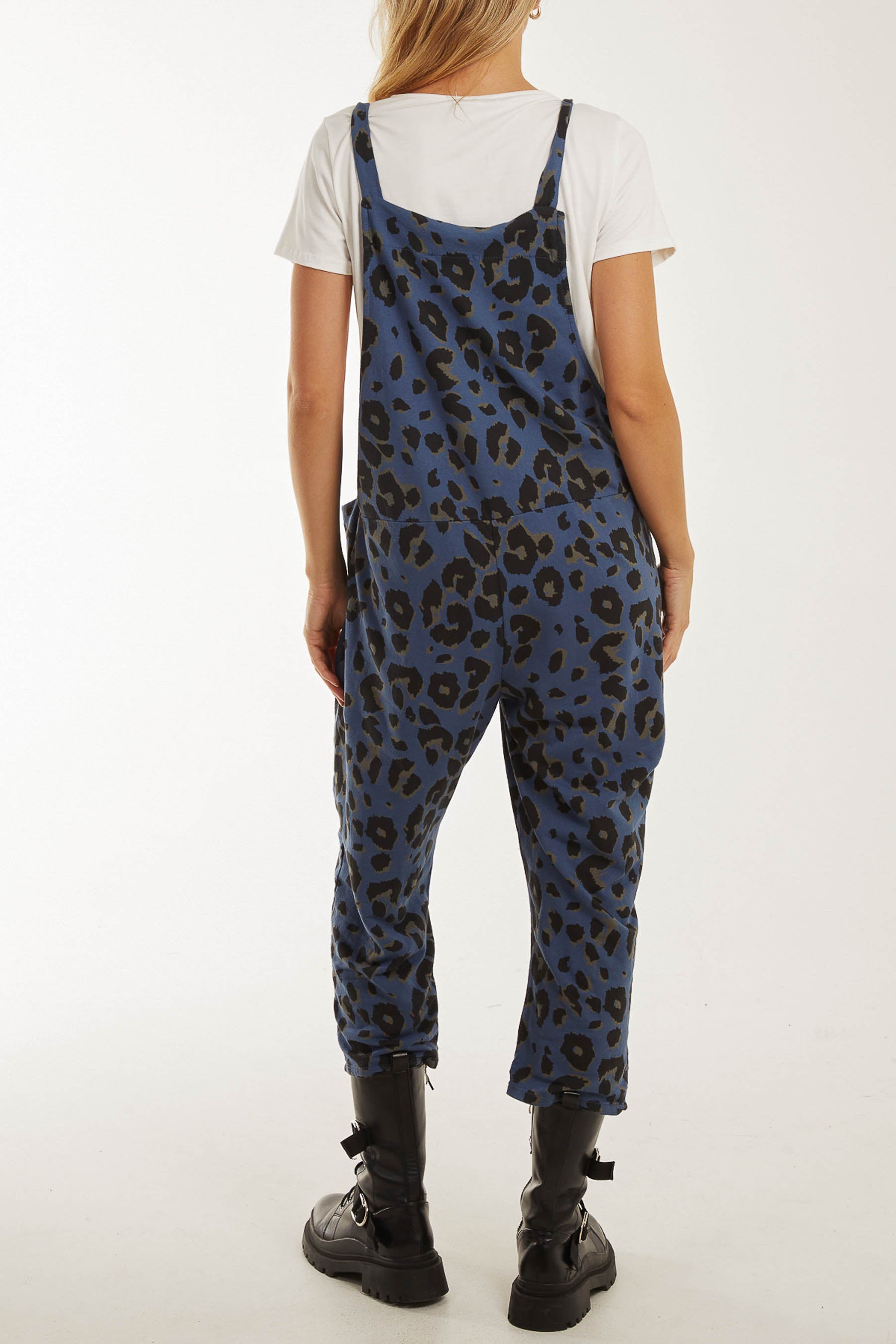 Leopard Print Dungarees
