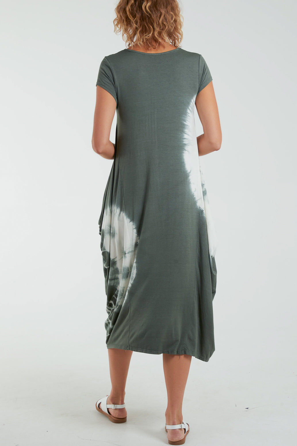Tie Dye Parachute Midi Dress
