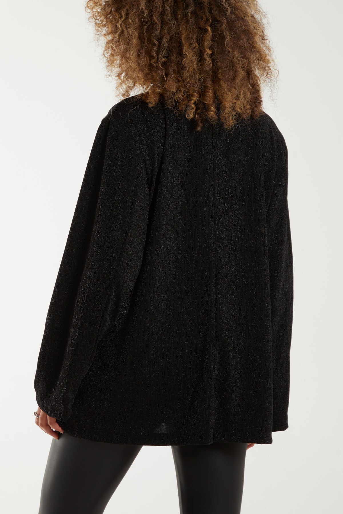 Double Pockets Shimmer Blazer