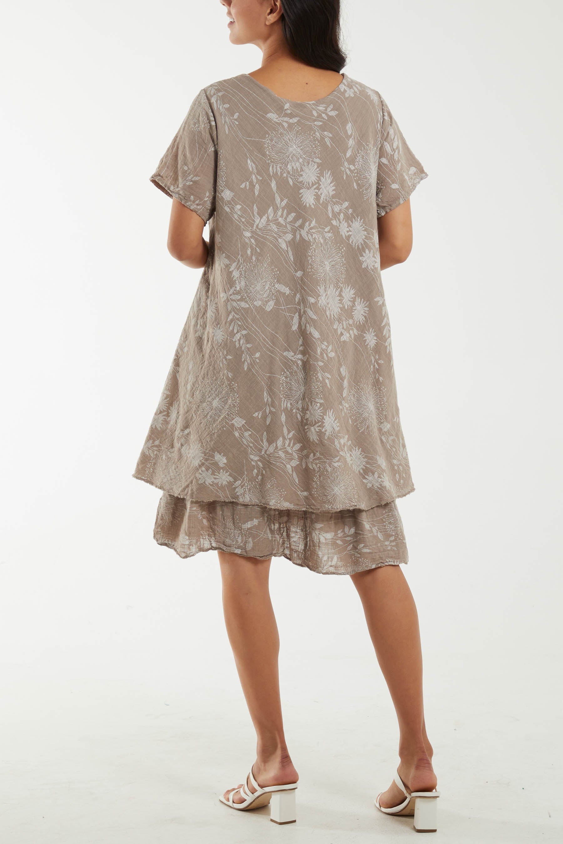 Double Layer V-Neck Dress