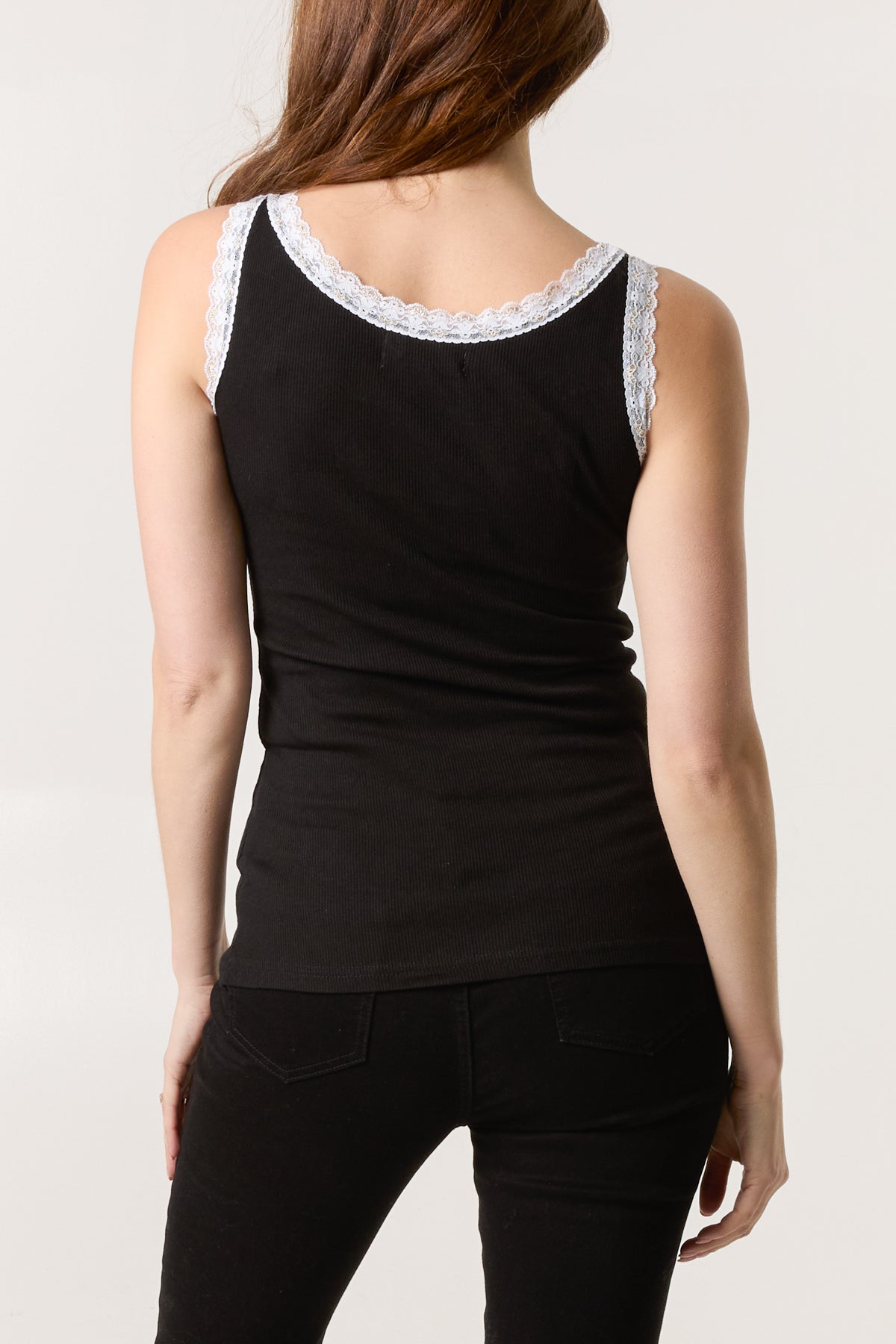 Beaded Lace Front Vest
