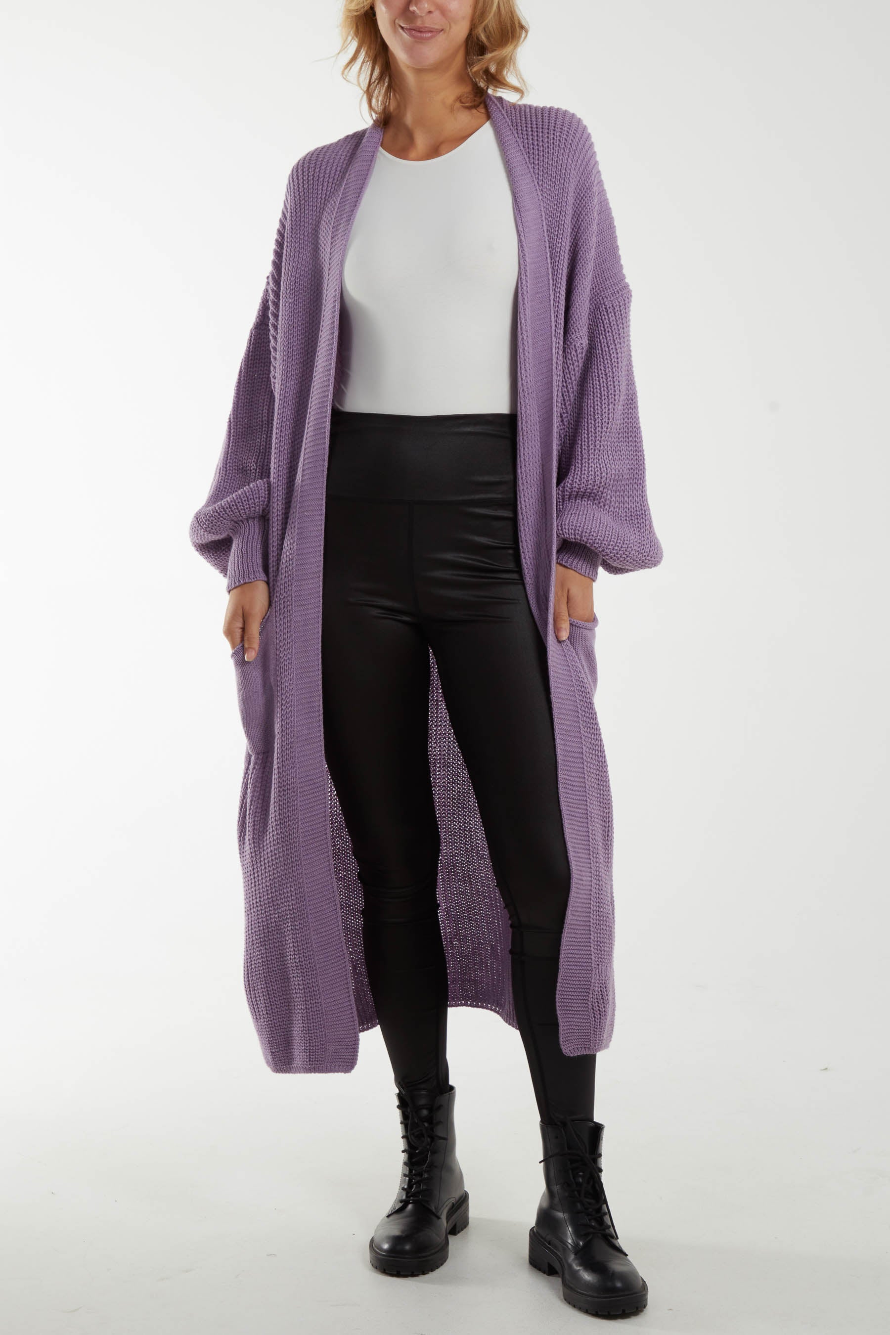 Chunky Knit Longline Cardigan