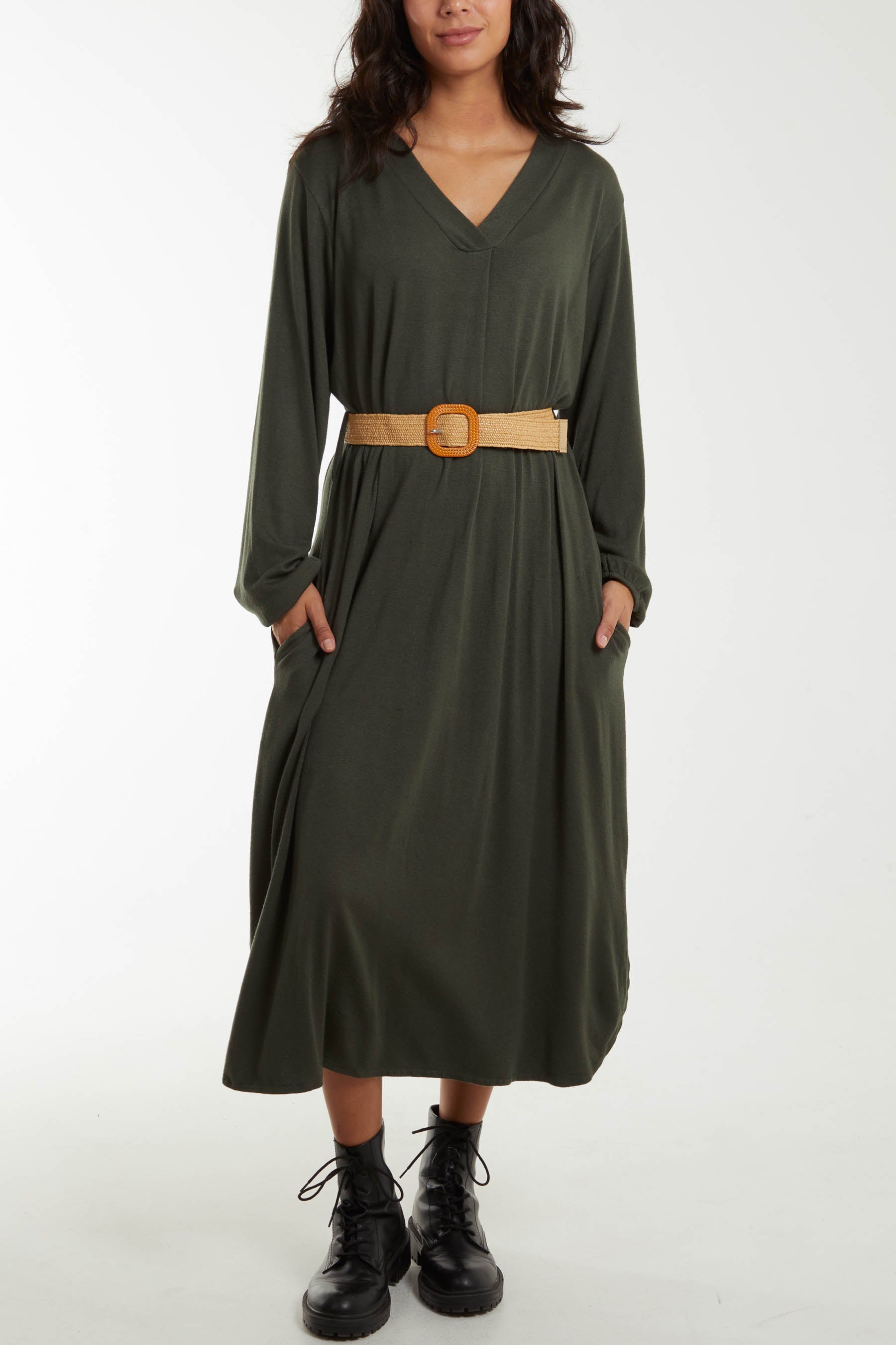 Belted shop tunic dress