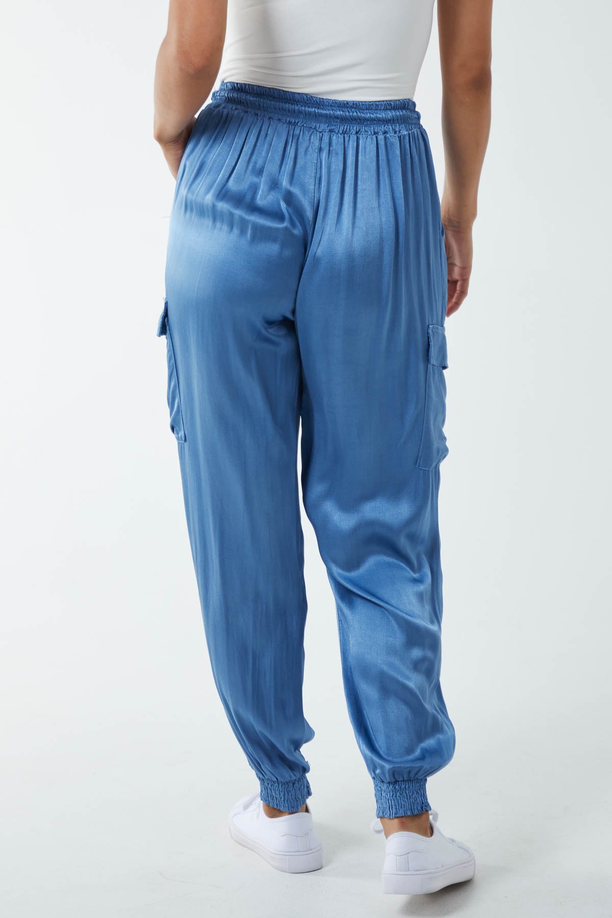 Satin Cargo Trousers