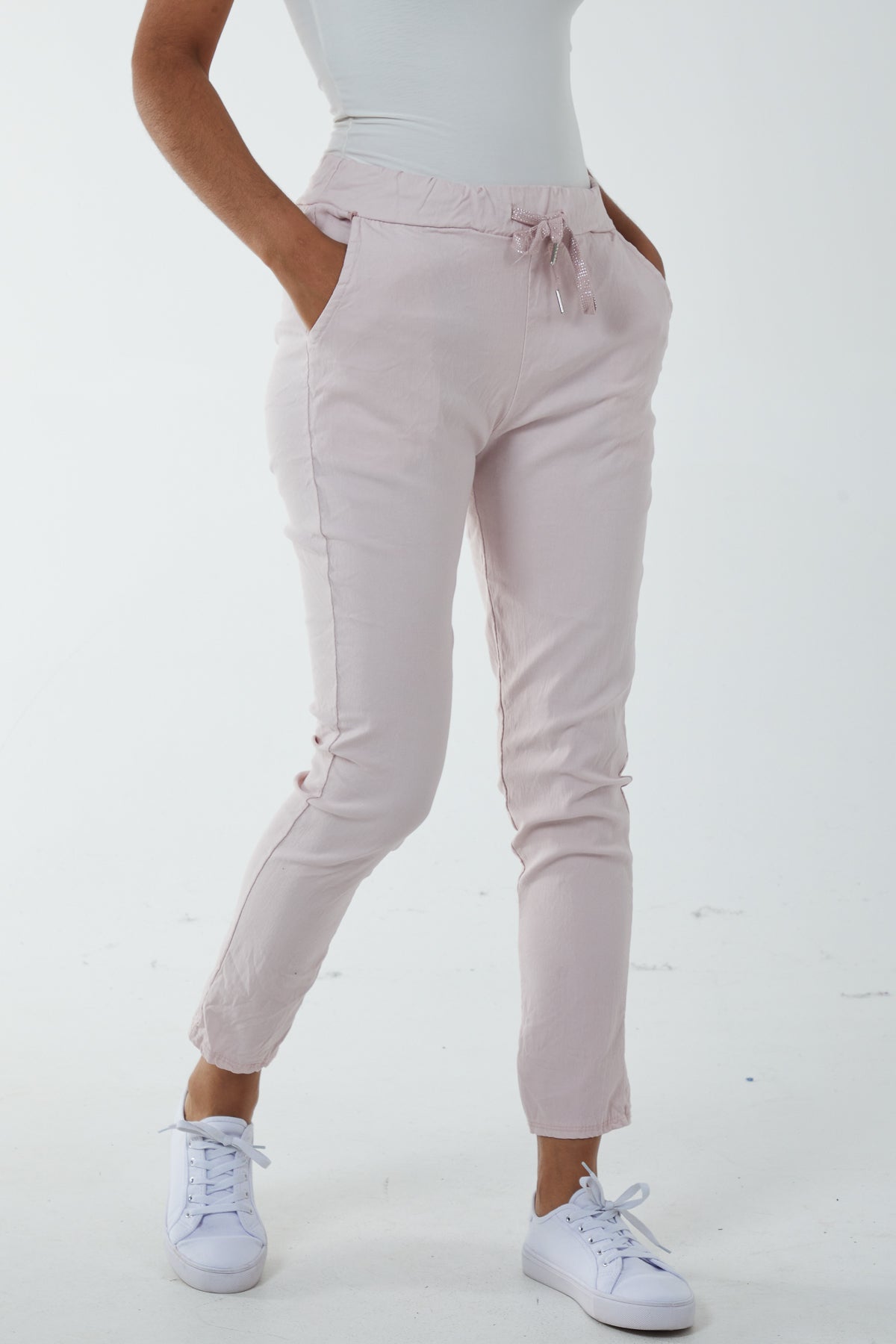 Magic Plain Super Stretch Crushed Trousers