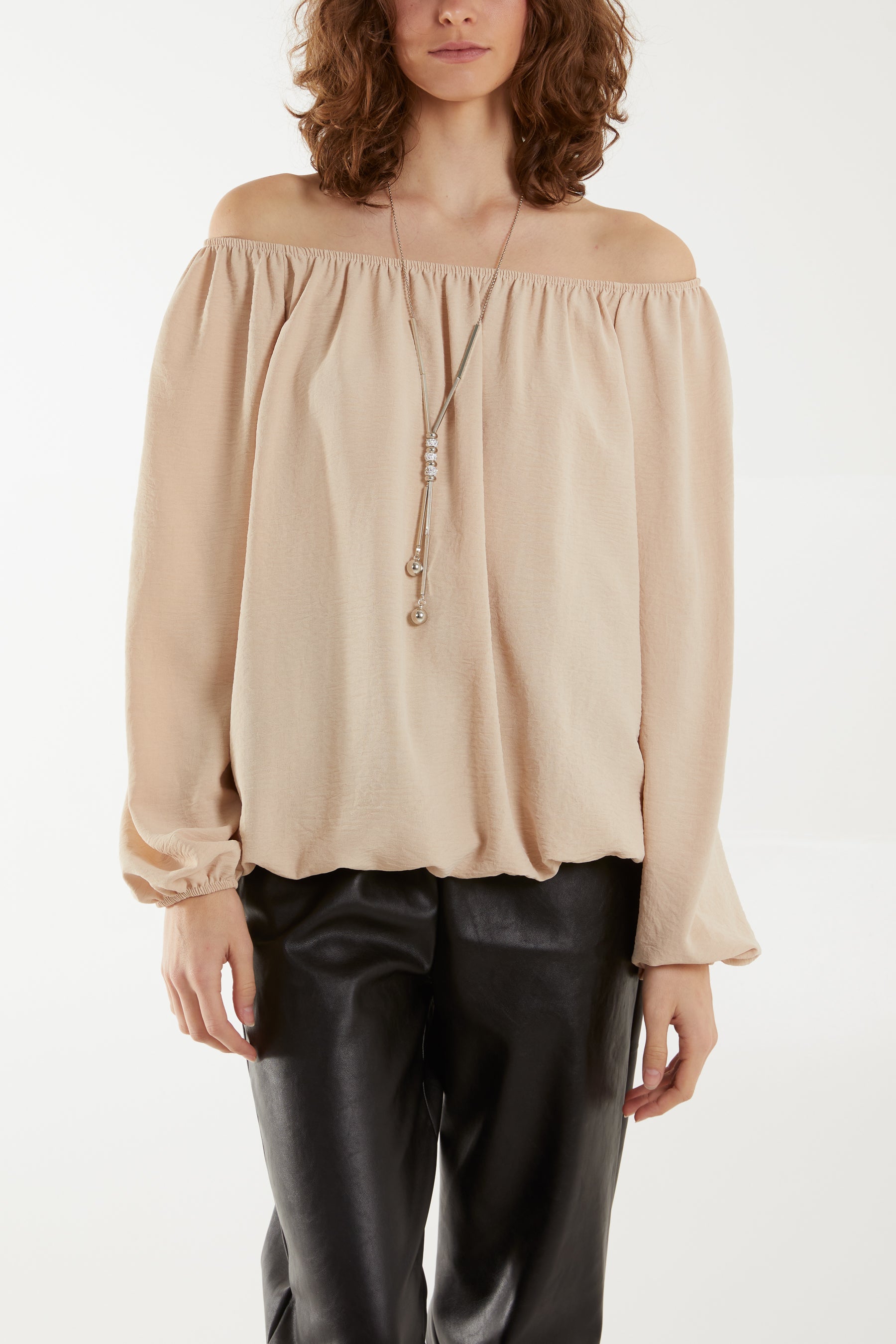 Off The Shoulder Necklace Top