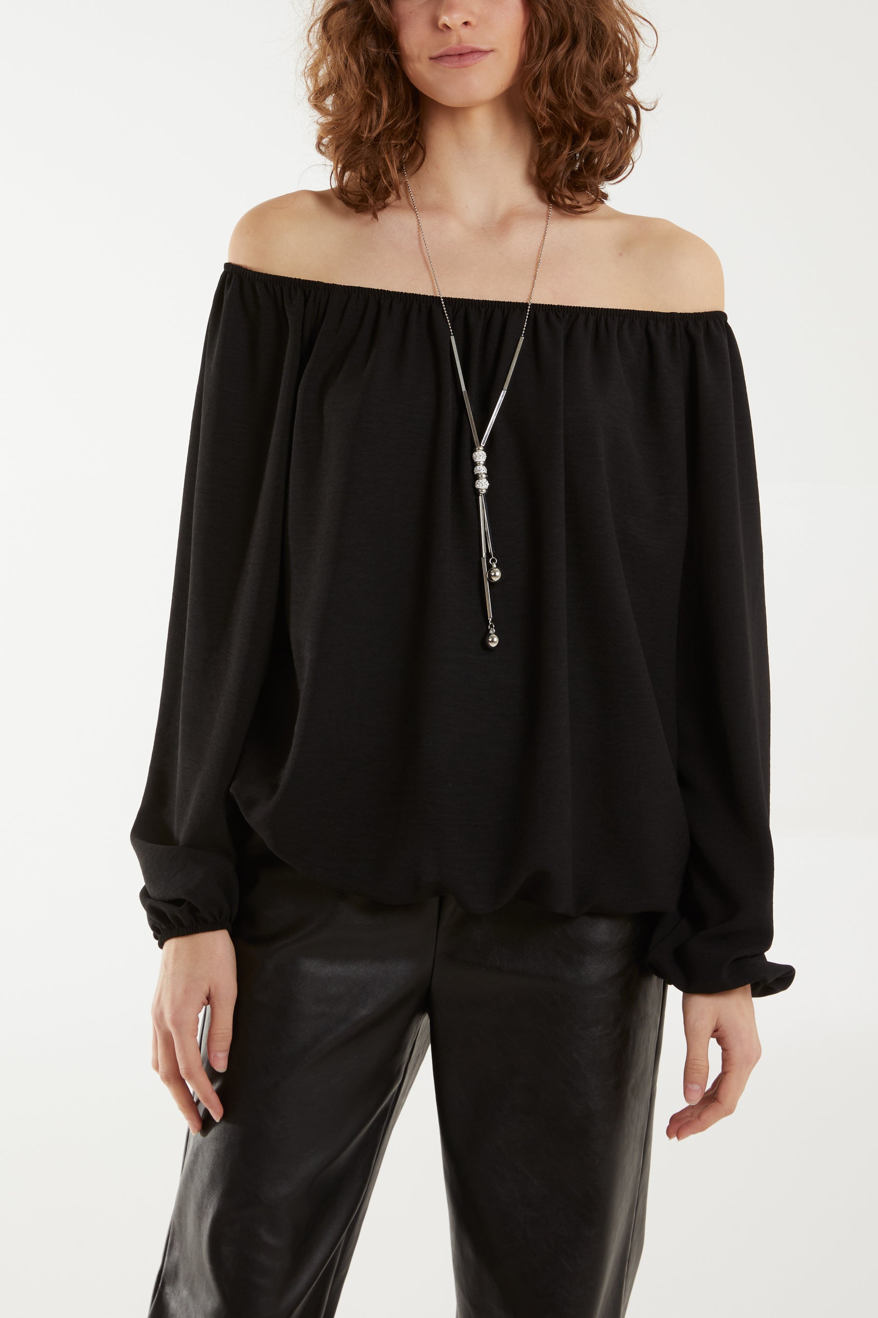 Off The Shoulder Necklace Top