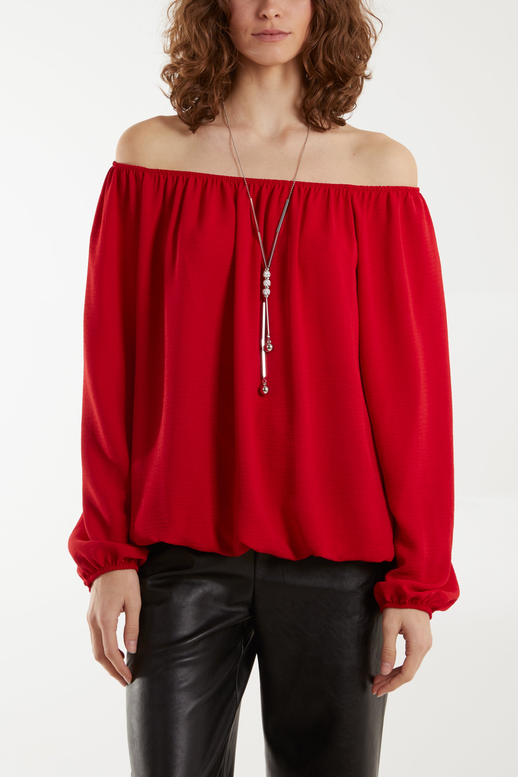 Off The Shoulder Necklace Top