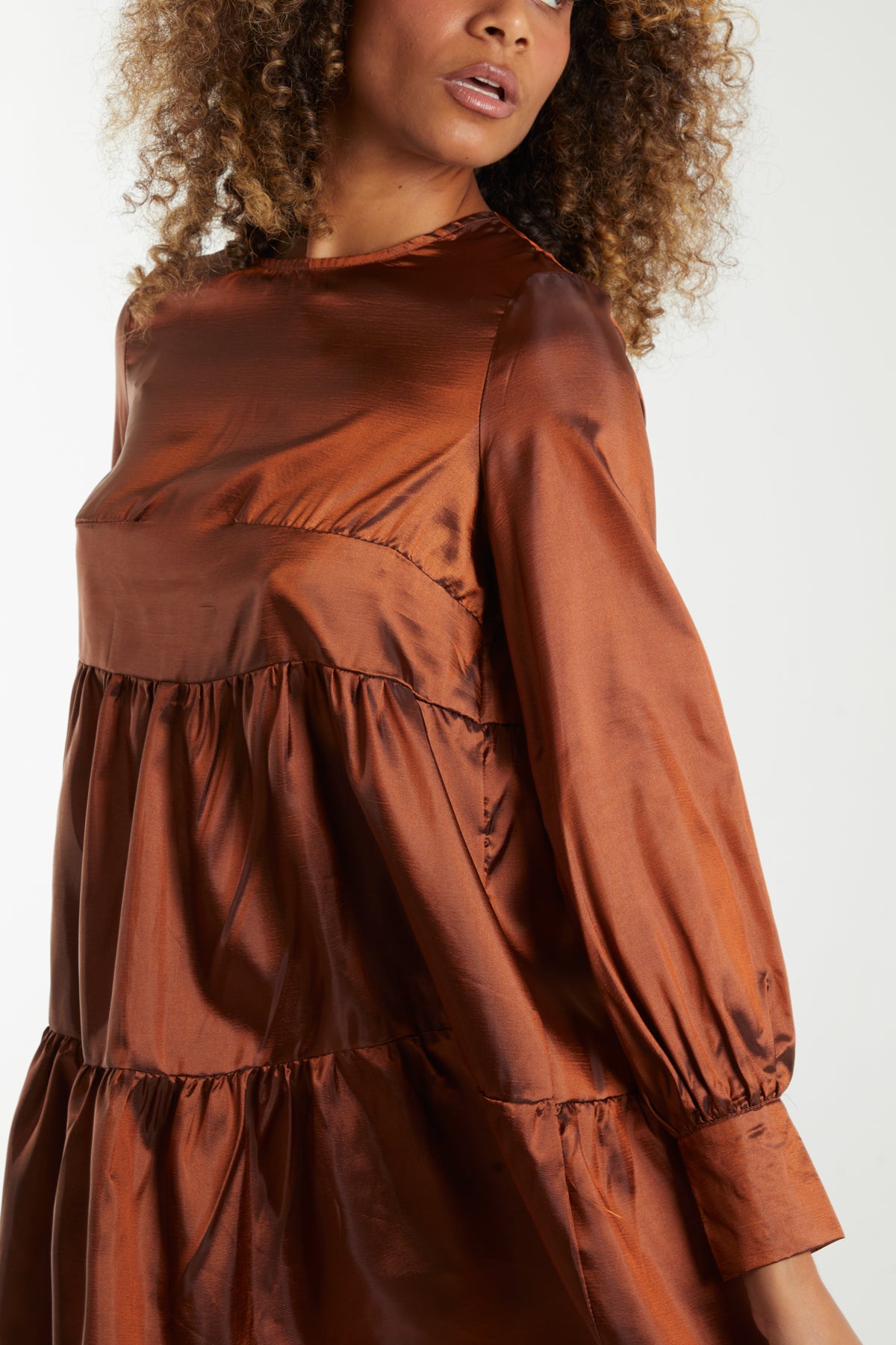 Tafetta Smock Dress