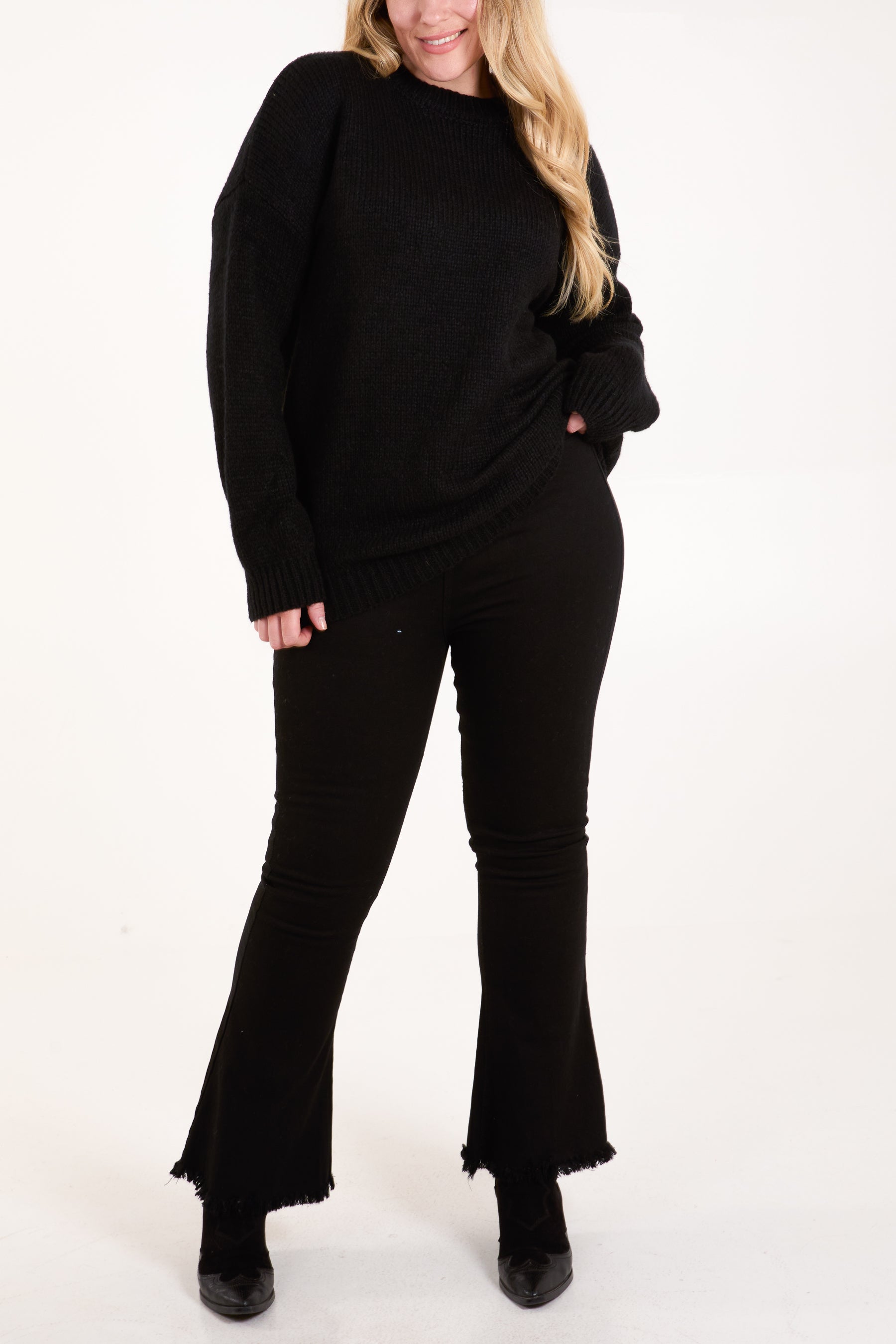 Knitted Crew Neck Jumper