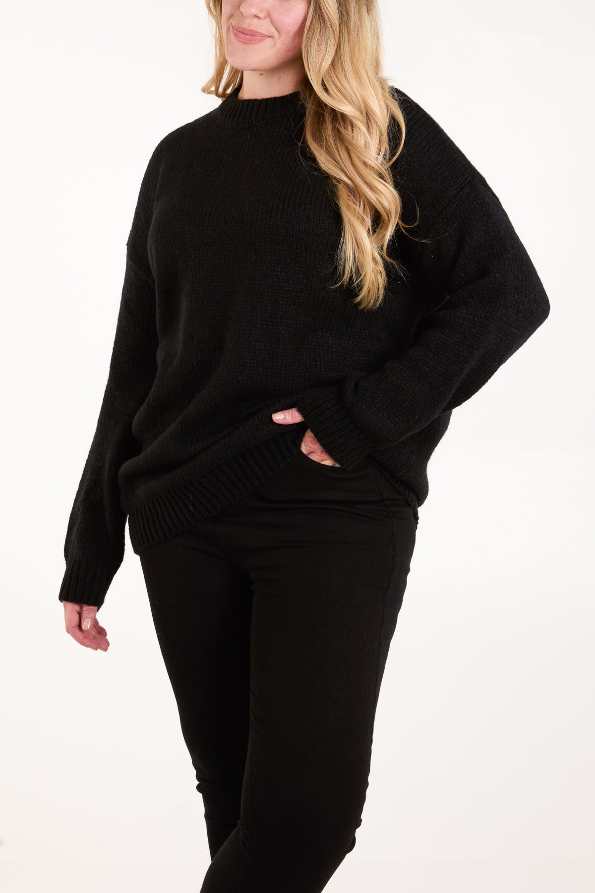 Knitted Crew Neck Jumper
