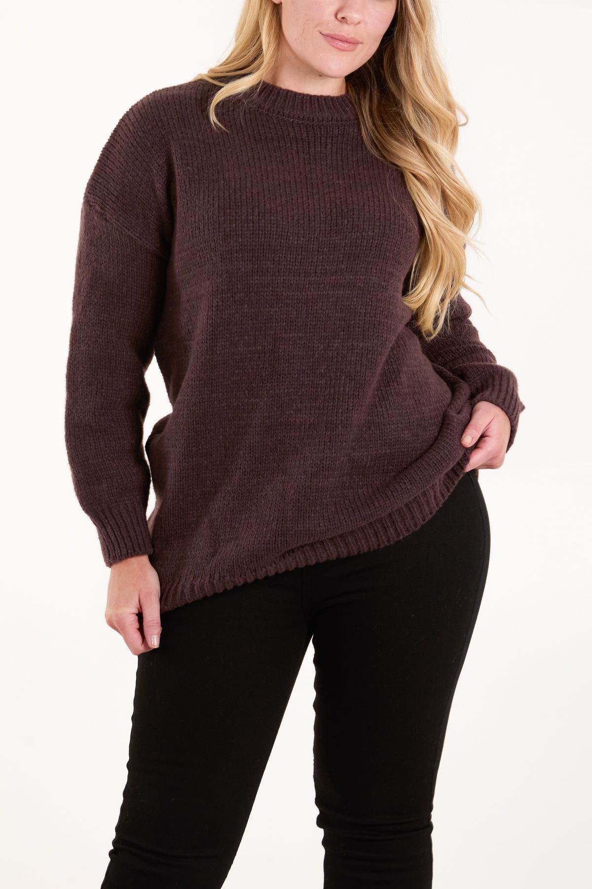 Knitted Crew Neck Jumper