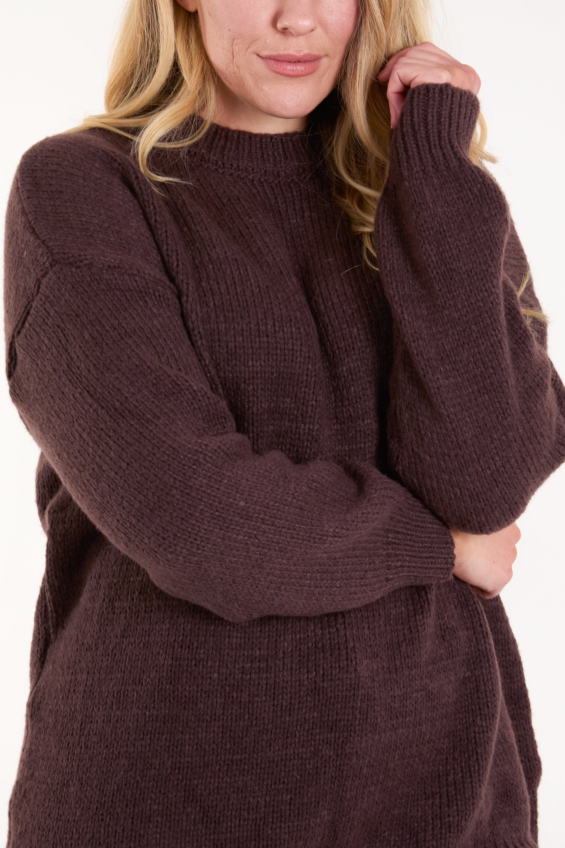 Knitted Crew Neck Jumper