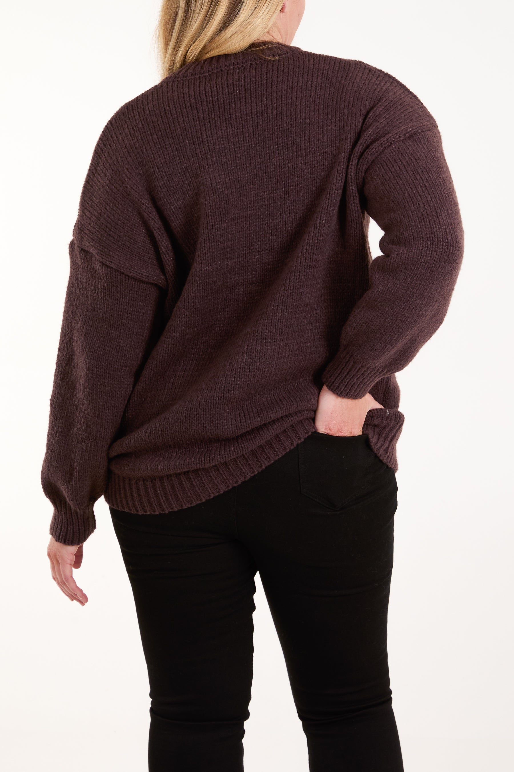 Knitted Crew Neck Jumper