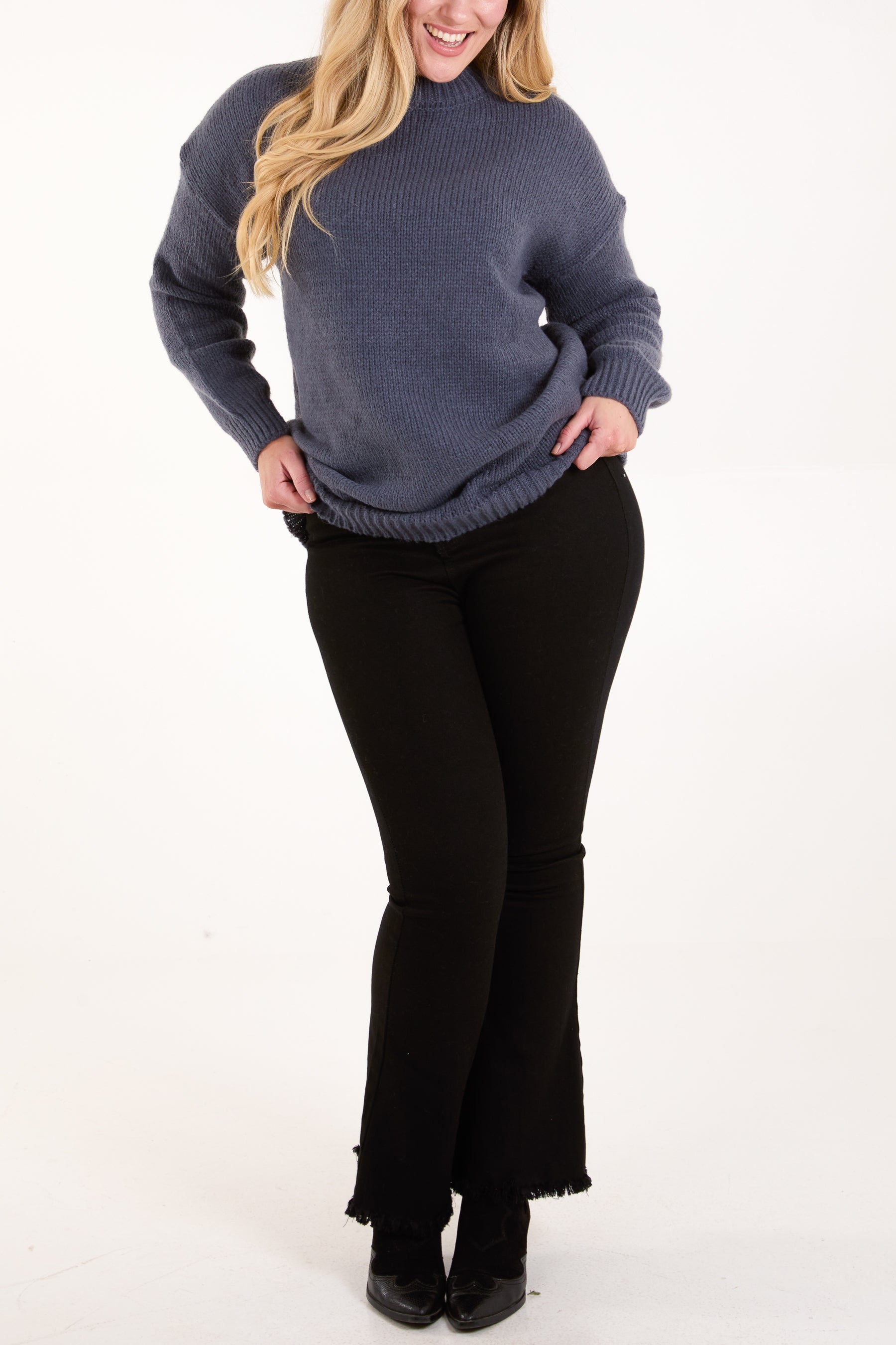 Knitted Crew Neck Jumper