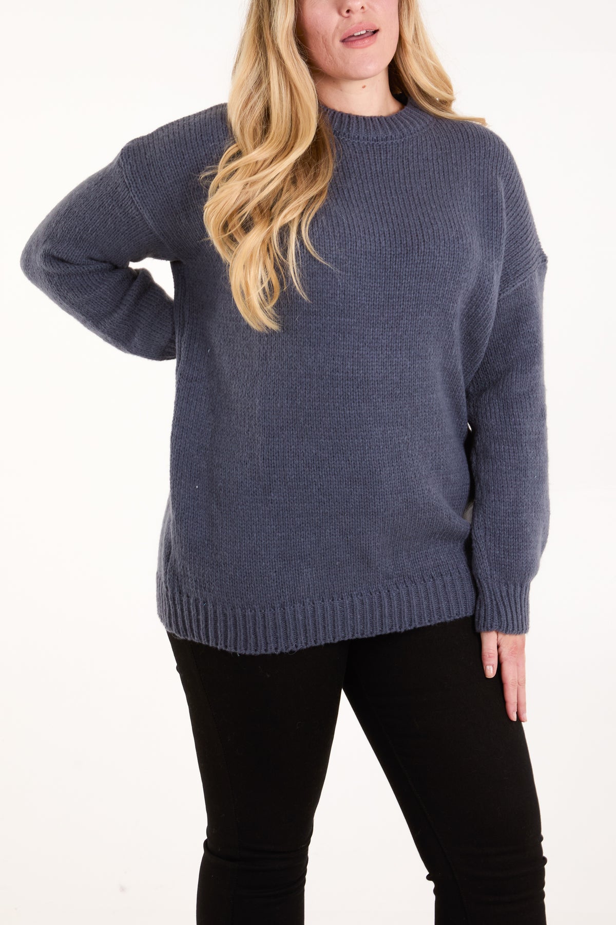 Knitted Crew Neck Jumper