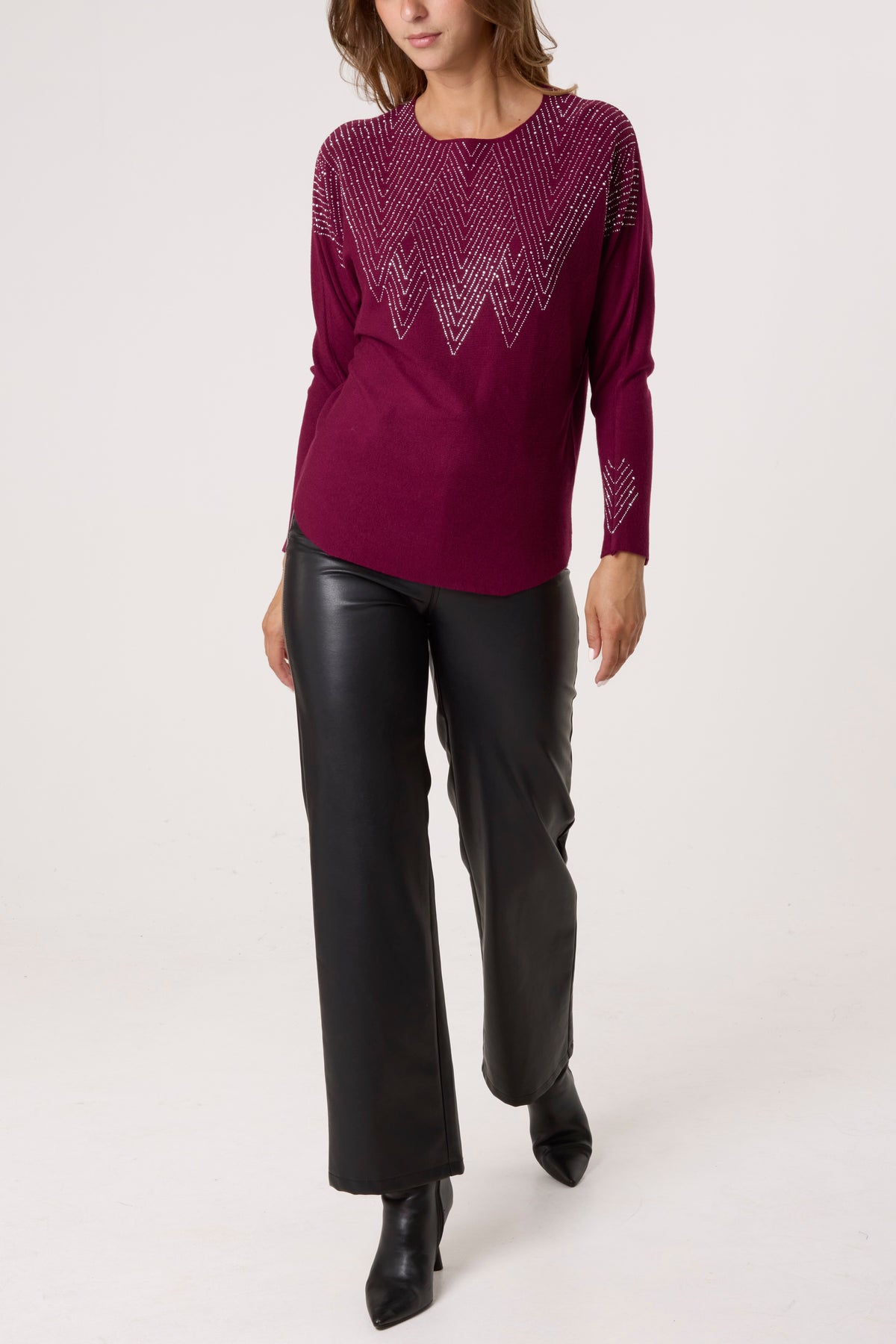 Zig Zag Embellished Jumper