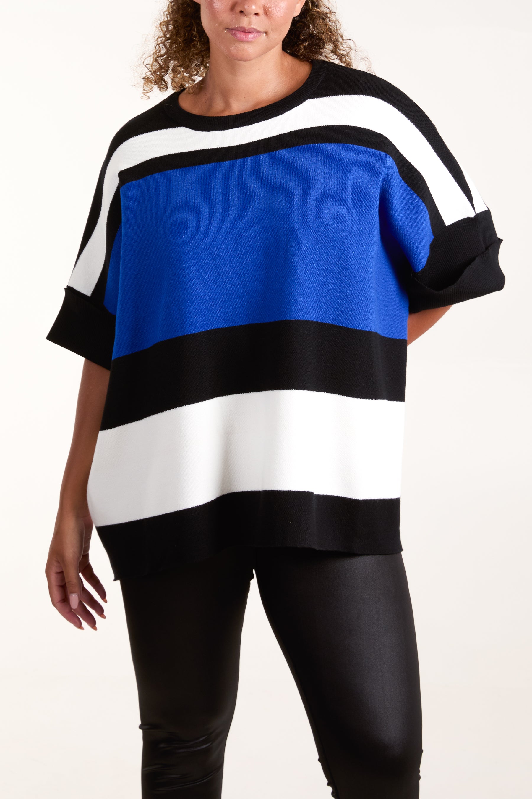 Colour Block Boxy Jumper