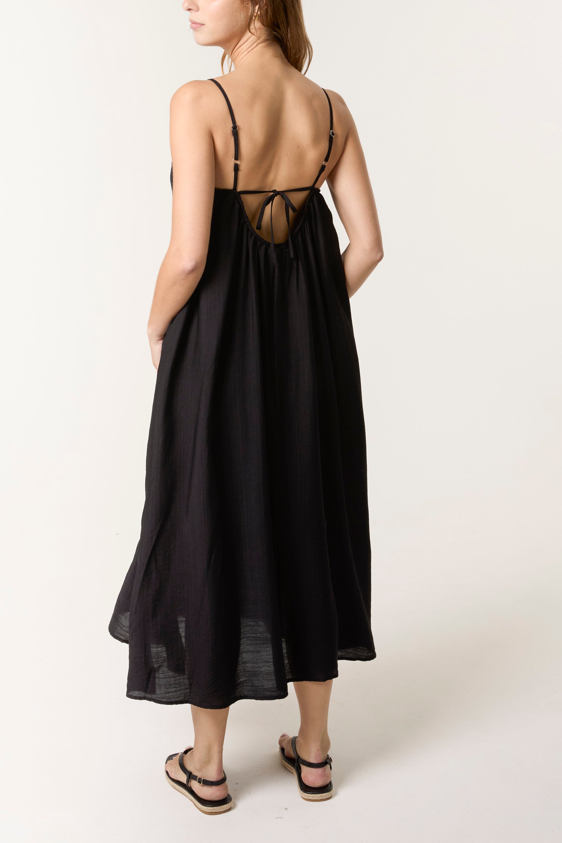Tie-Back Cami Maxi Dress