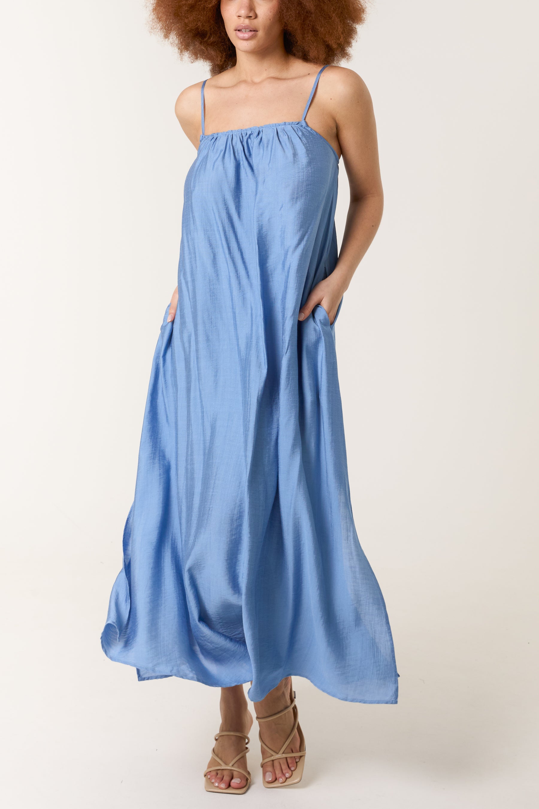 Tie-Back Cami Maxi Dress