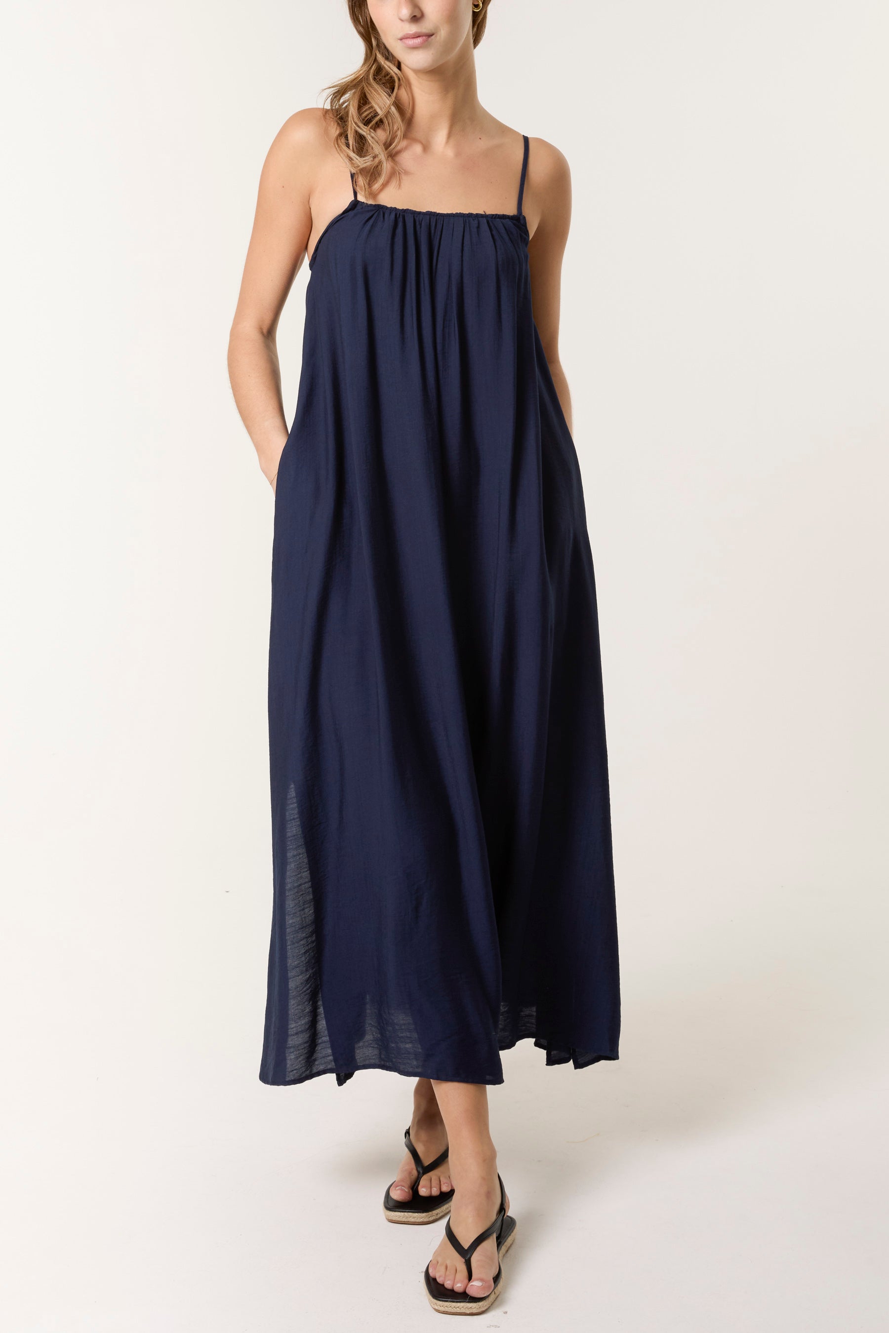 Tie-Back Cami Maxi Dress