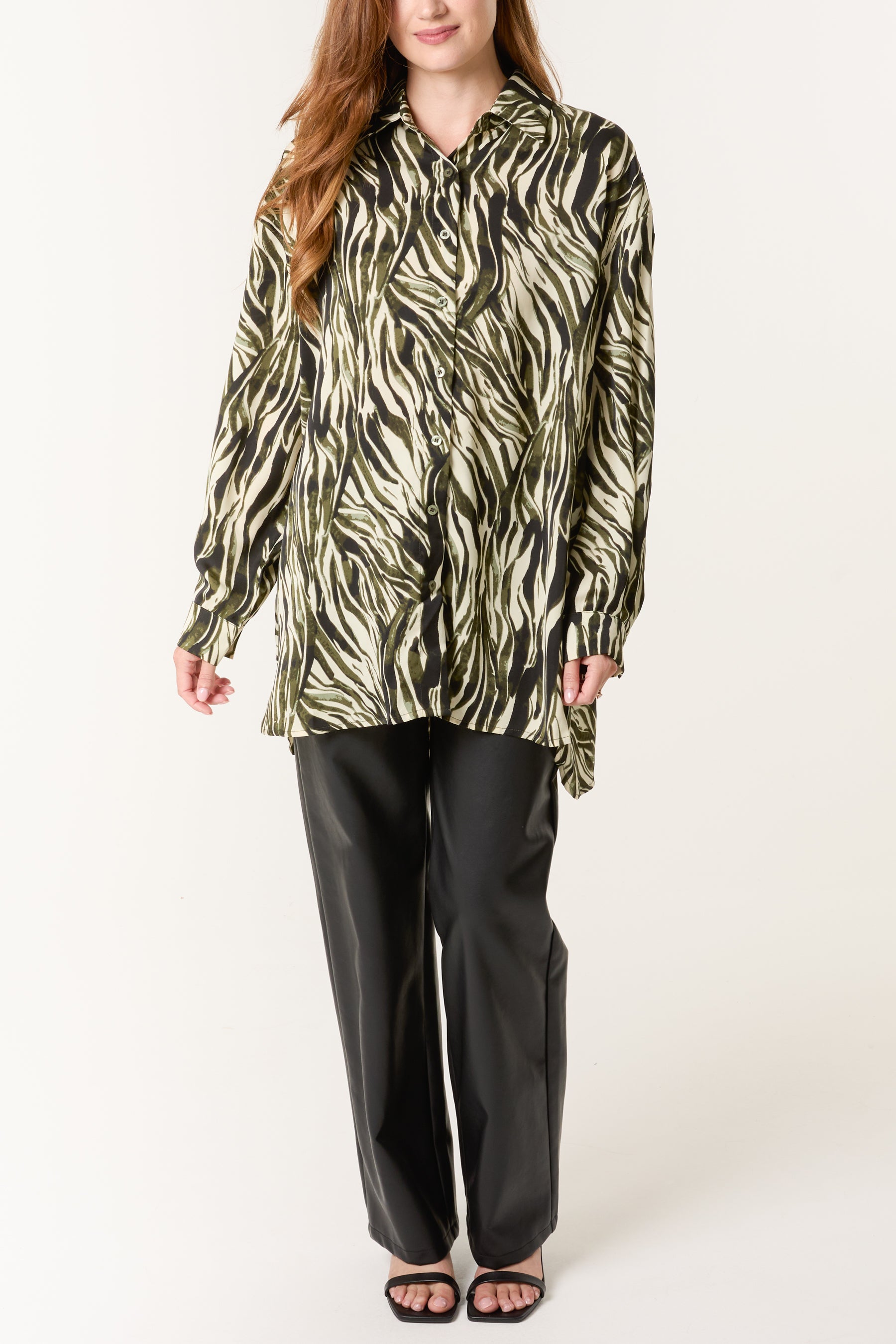 Zebra Print Relaxed Shirt