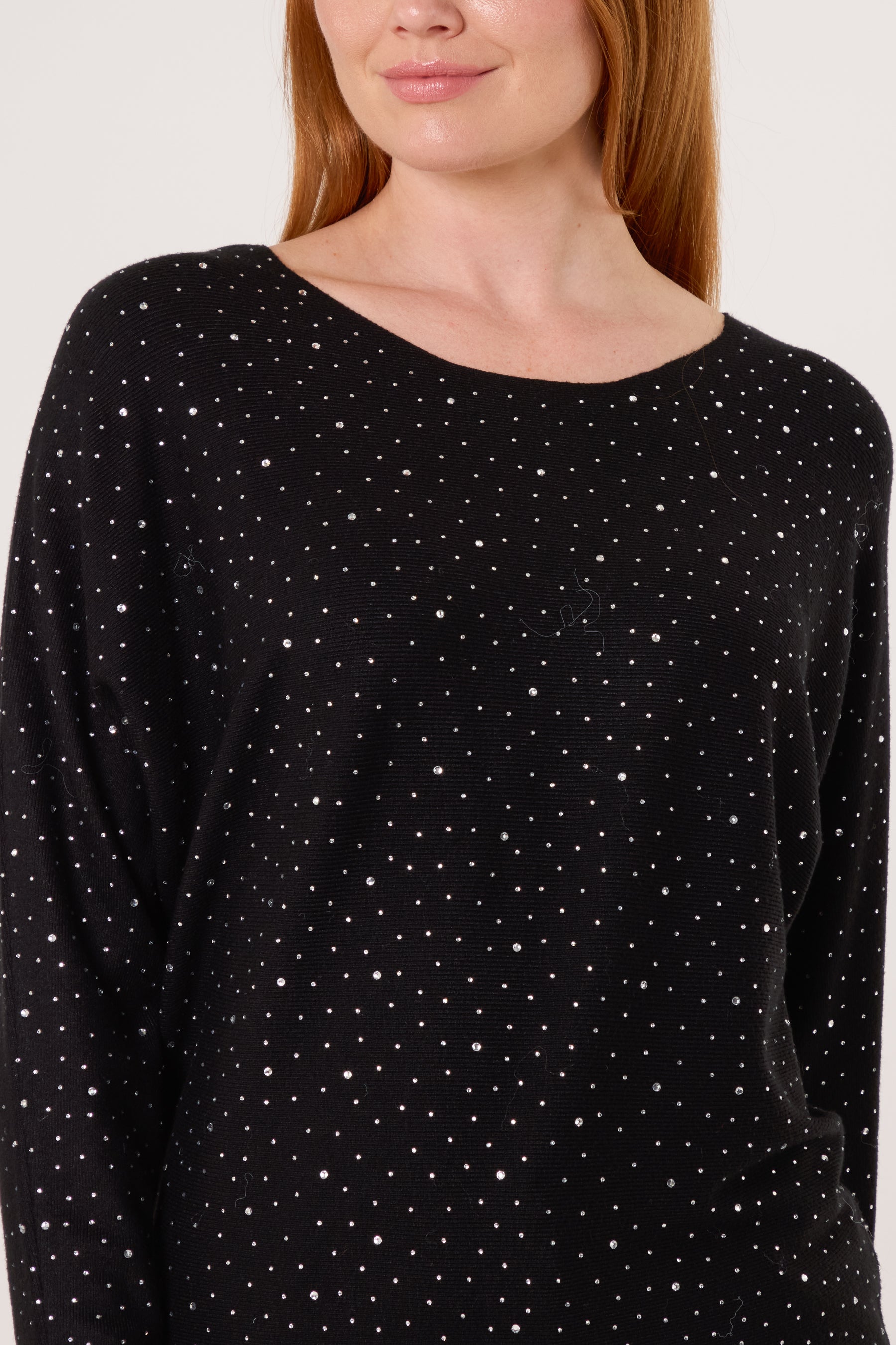 Diamante Embellished Knit Top
