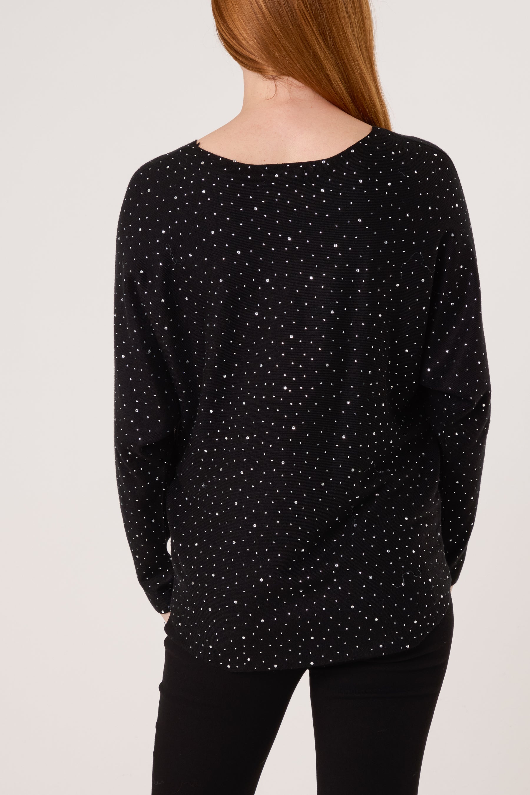 Diamante Embellished Knit Top