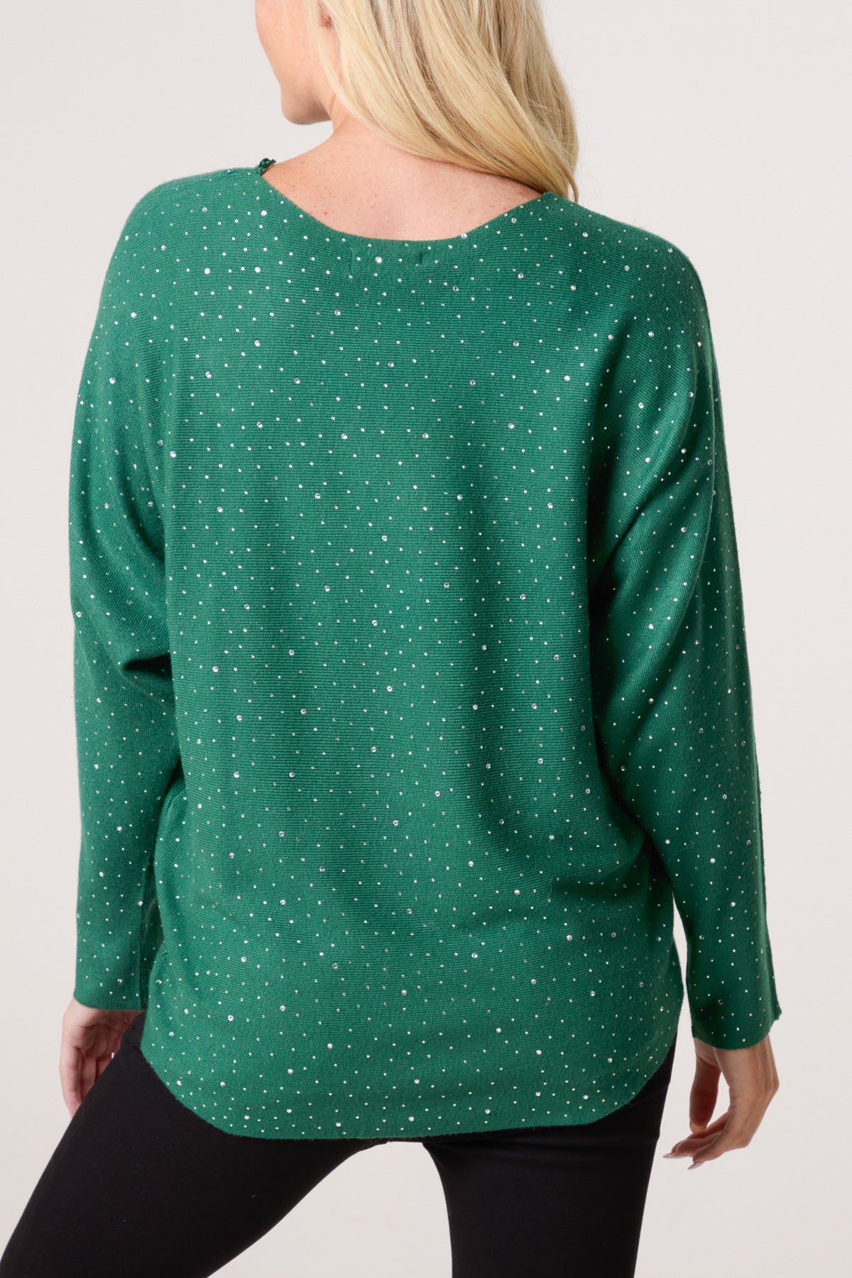 Diamante Embellished Knit Top