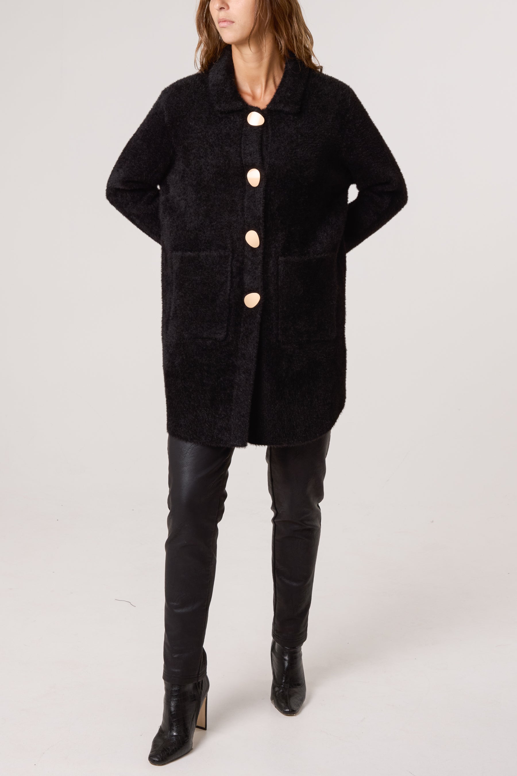 Soft Classic Collar Overcoat