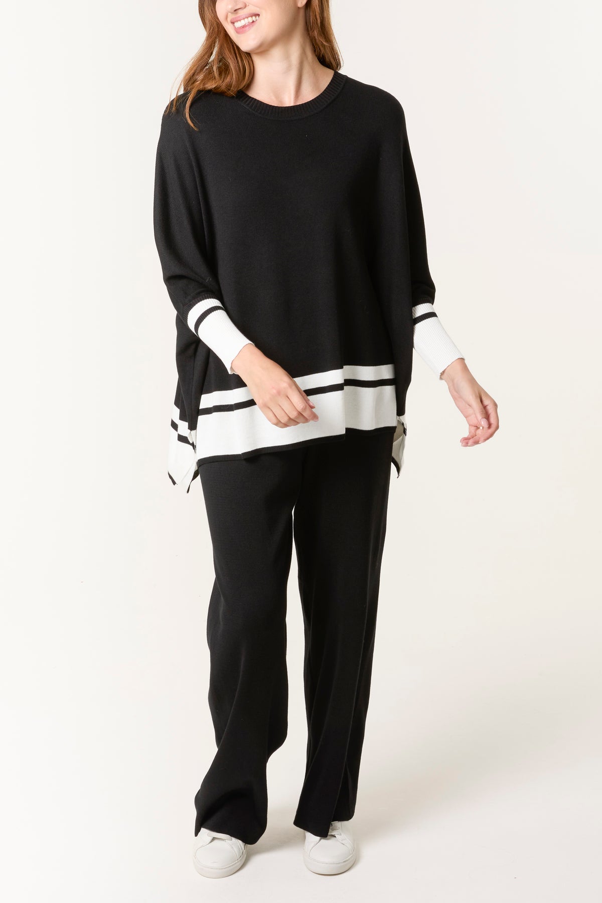 Button Sleeve Border Edge Co-Ord Set