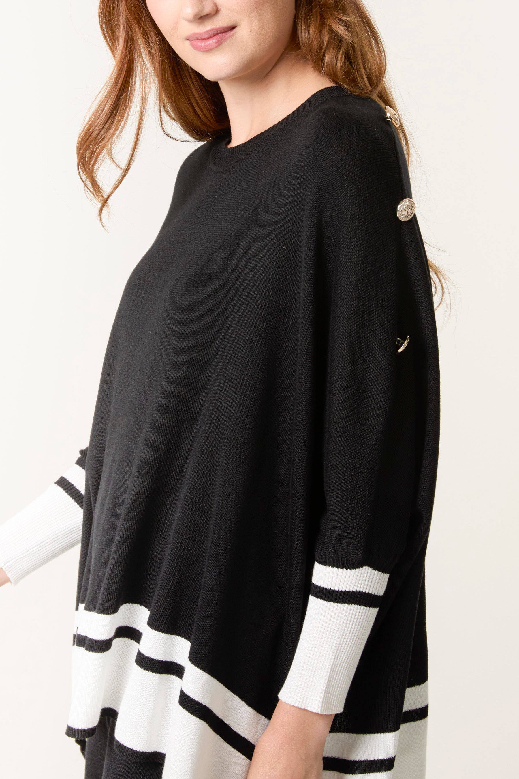 Button Sleeve Border Edge Co-Ord Set