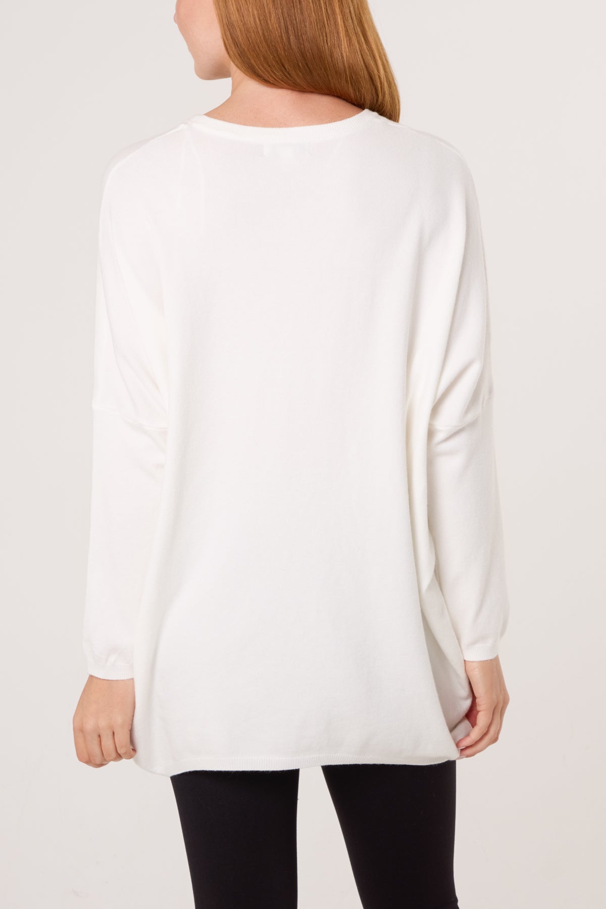 Sequin & Flower Embroidered Knit Jumper