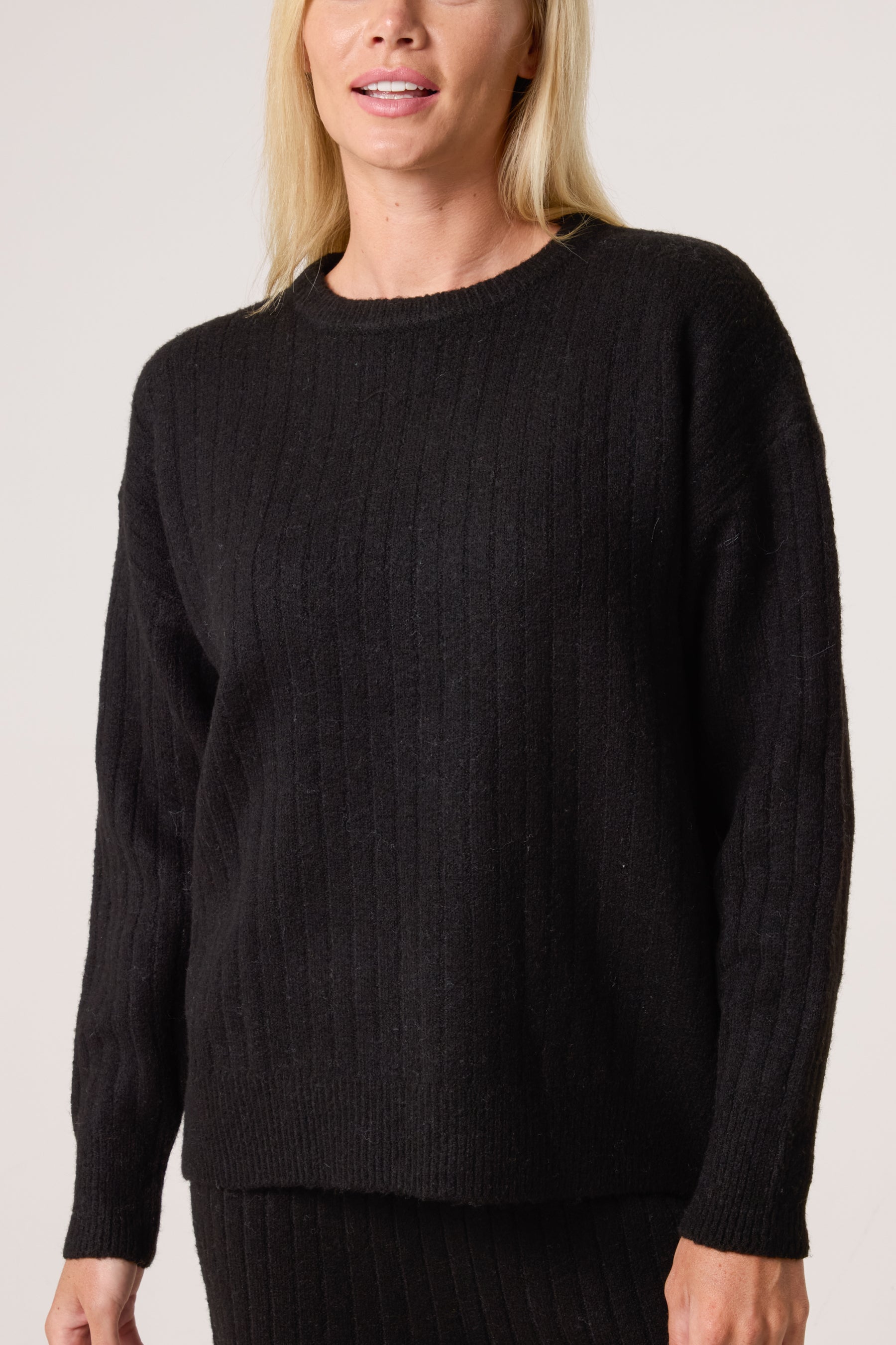 Ribbed Knit Jumper & Trousers Set
